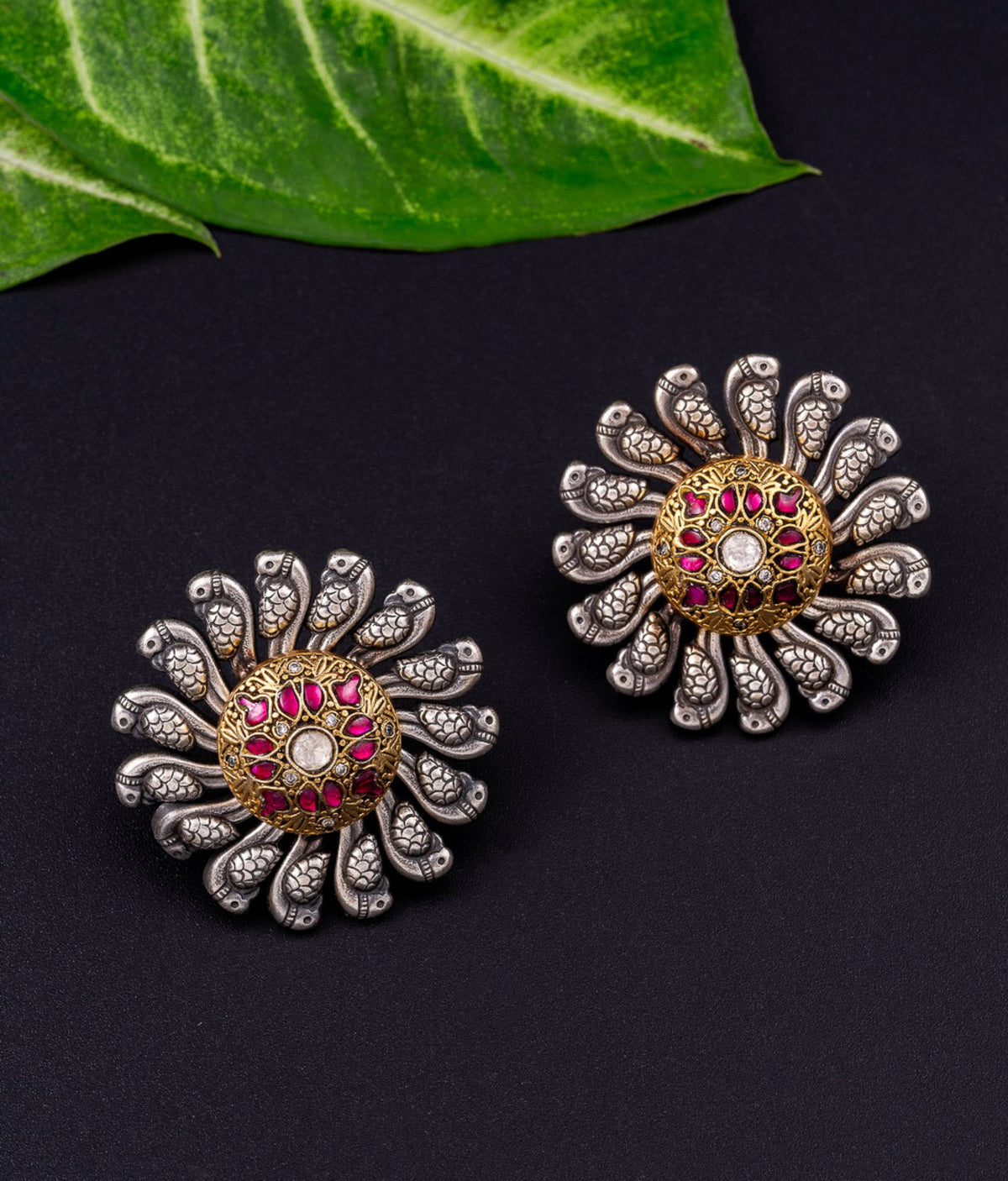 Pure Silver Naina Studs main image 1