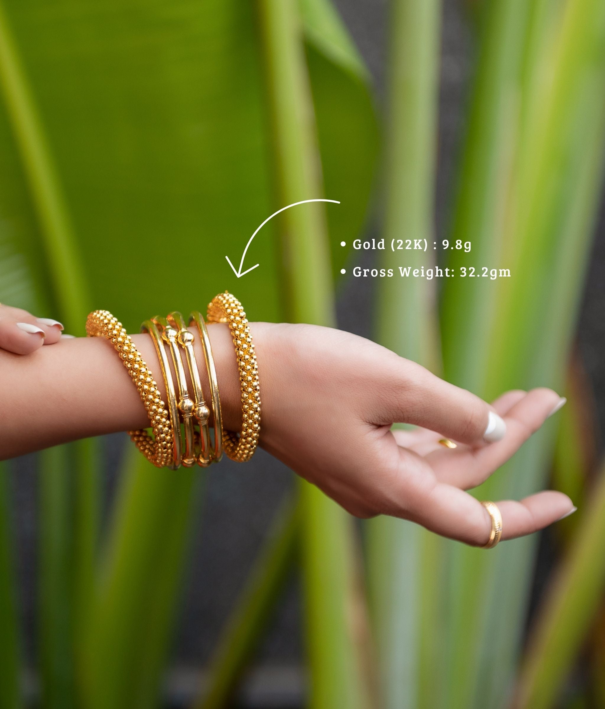 Amna Designer Gold Bangles