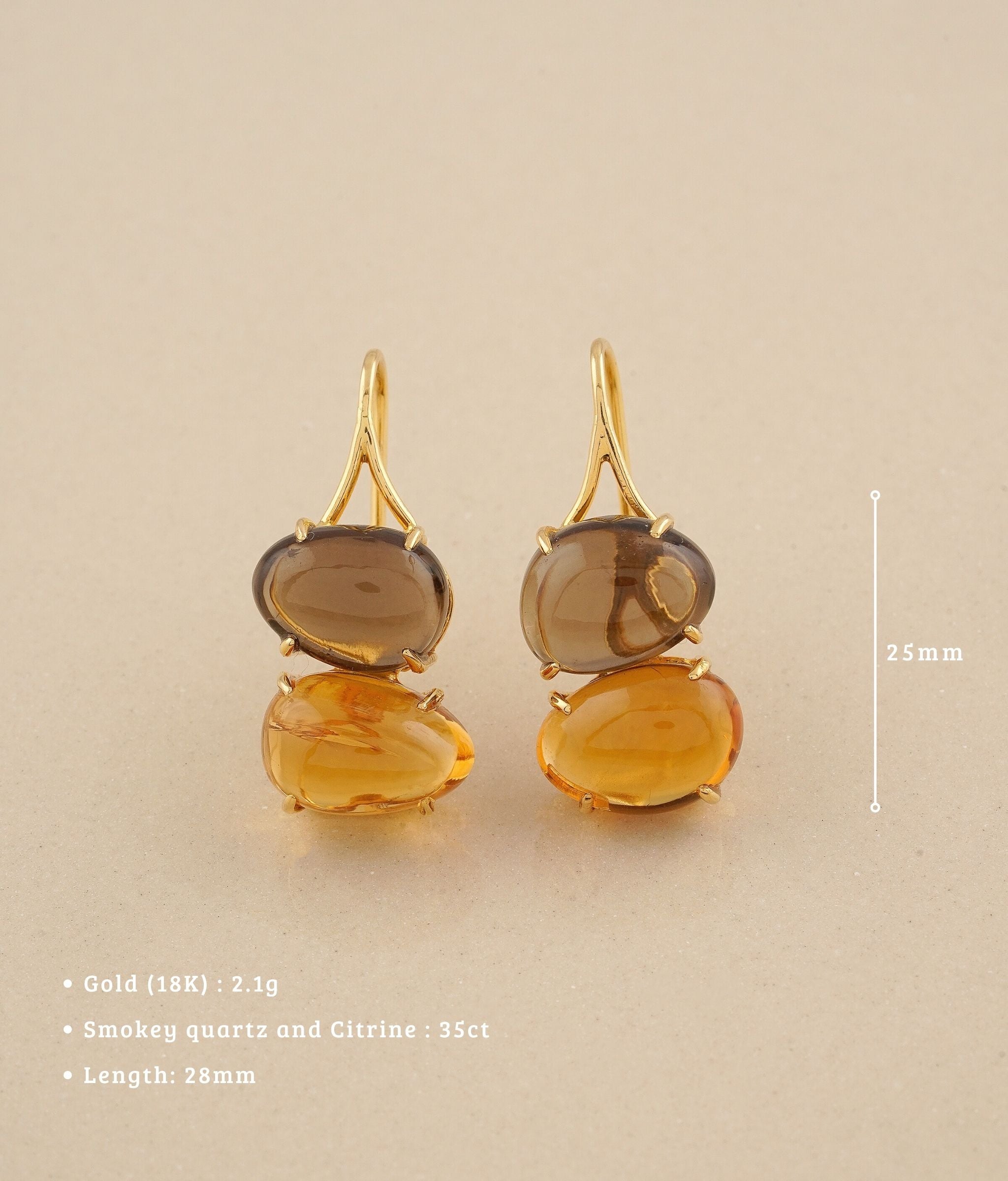 Aaliya 18K Gold Earrings