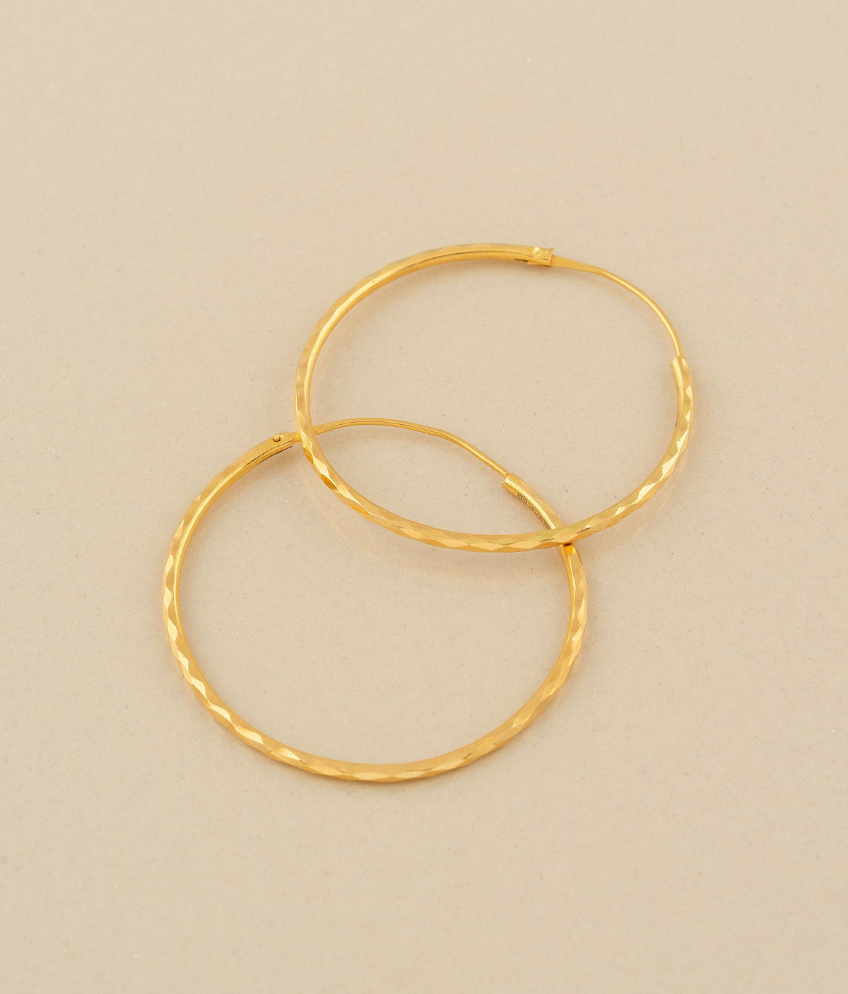 Amara Gold Hoop Earrings R Narayan Jewellers R Narayan Jewellers