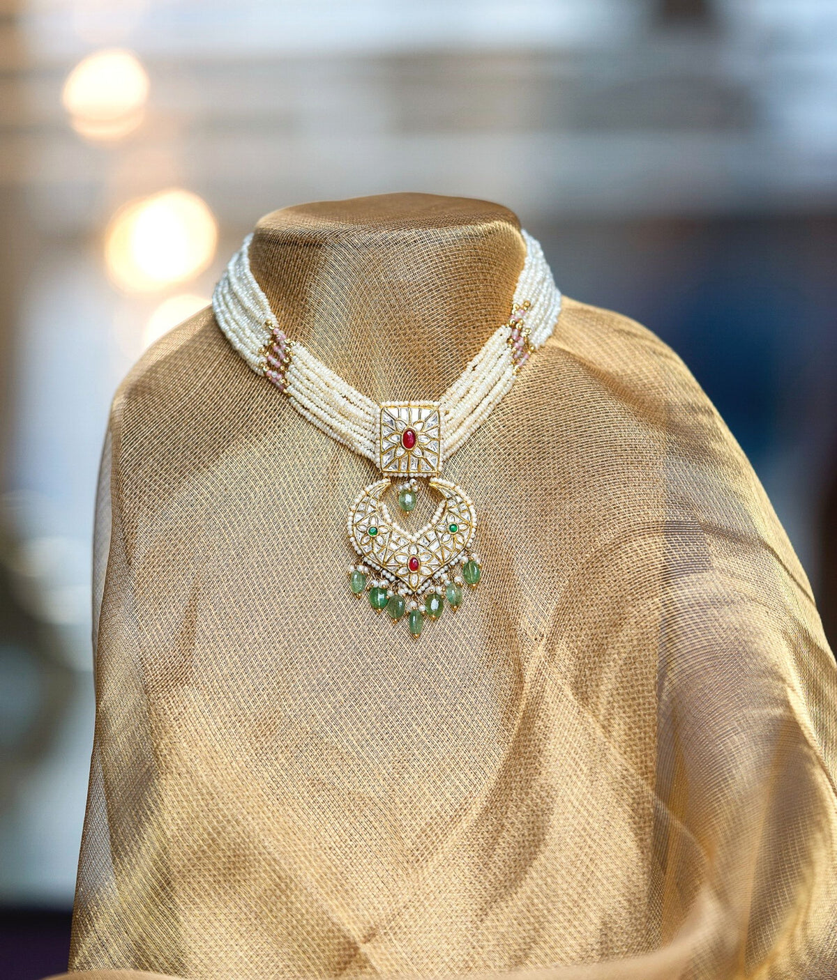 Deepika 22K Gold Necklace Set R Narayan Jewellers R Narayan