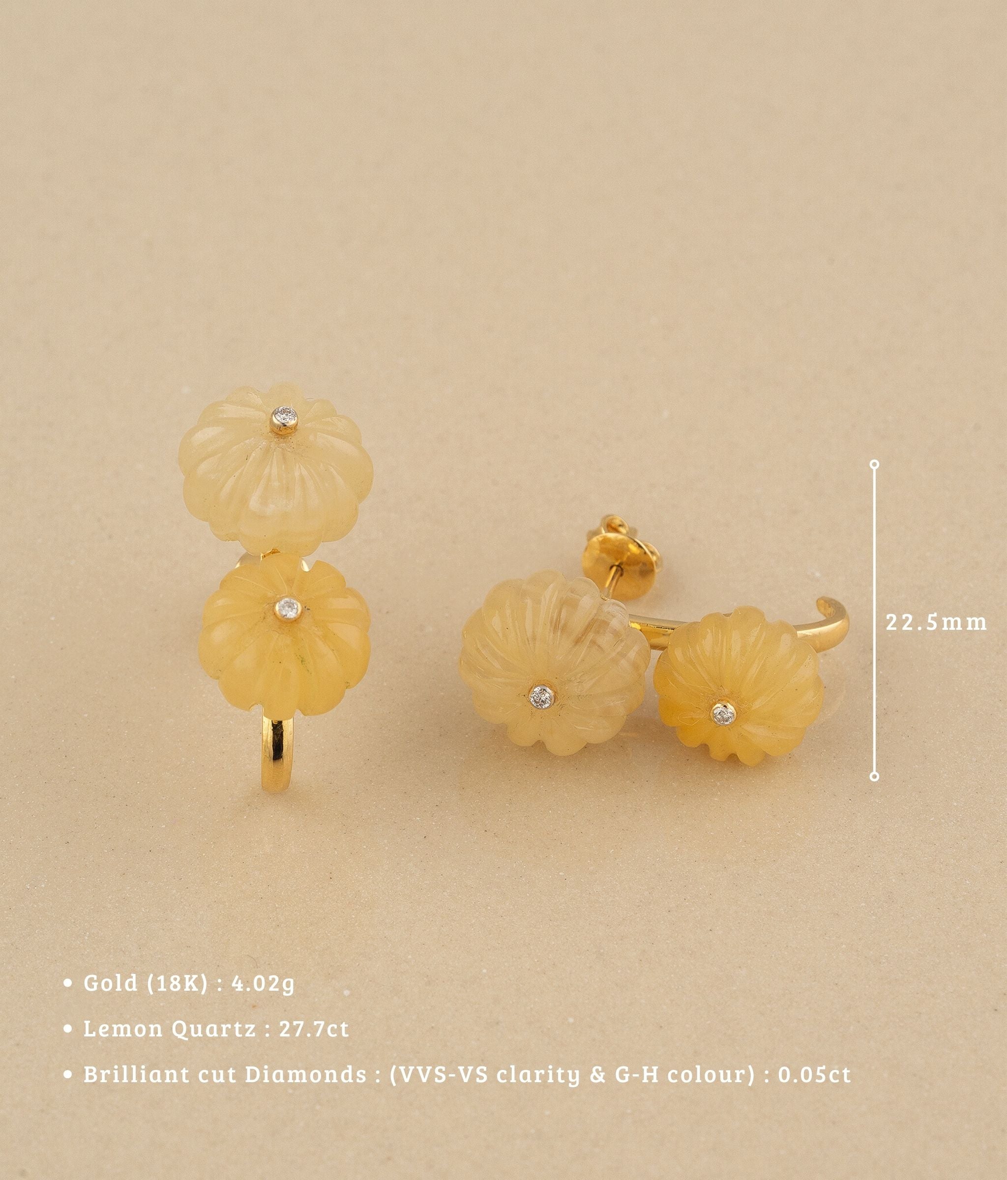 Floret 18K Gold Earrings