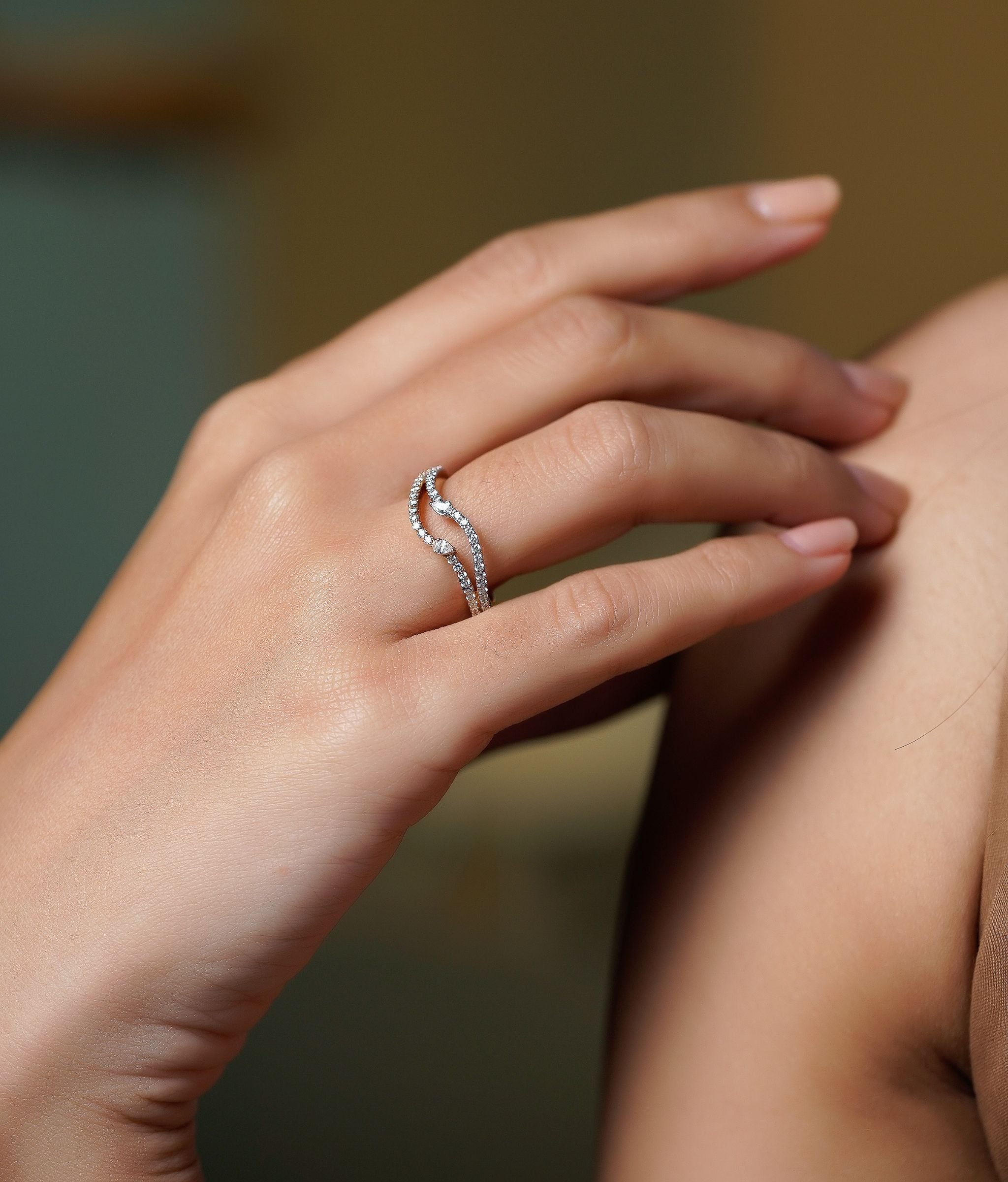 Gemini Gold & Diamond Ring