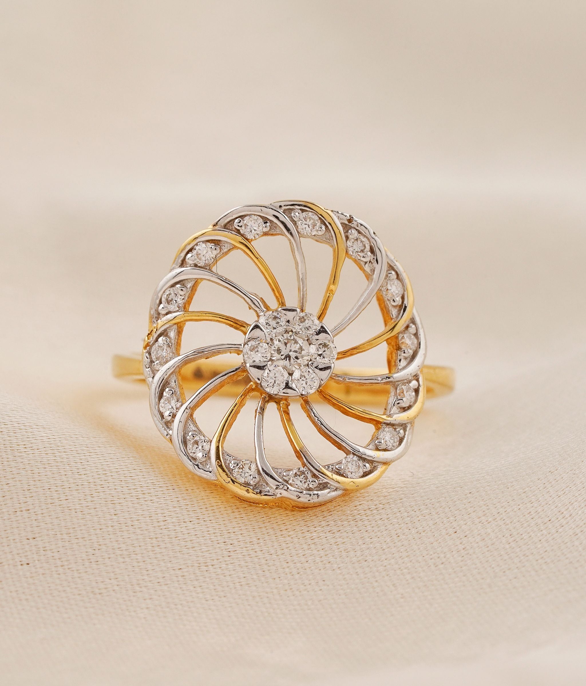 Halo Gold & Diamond Ring