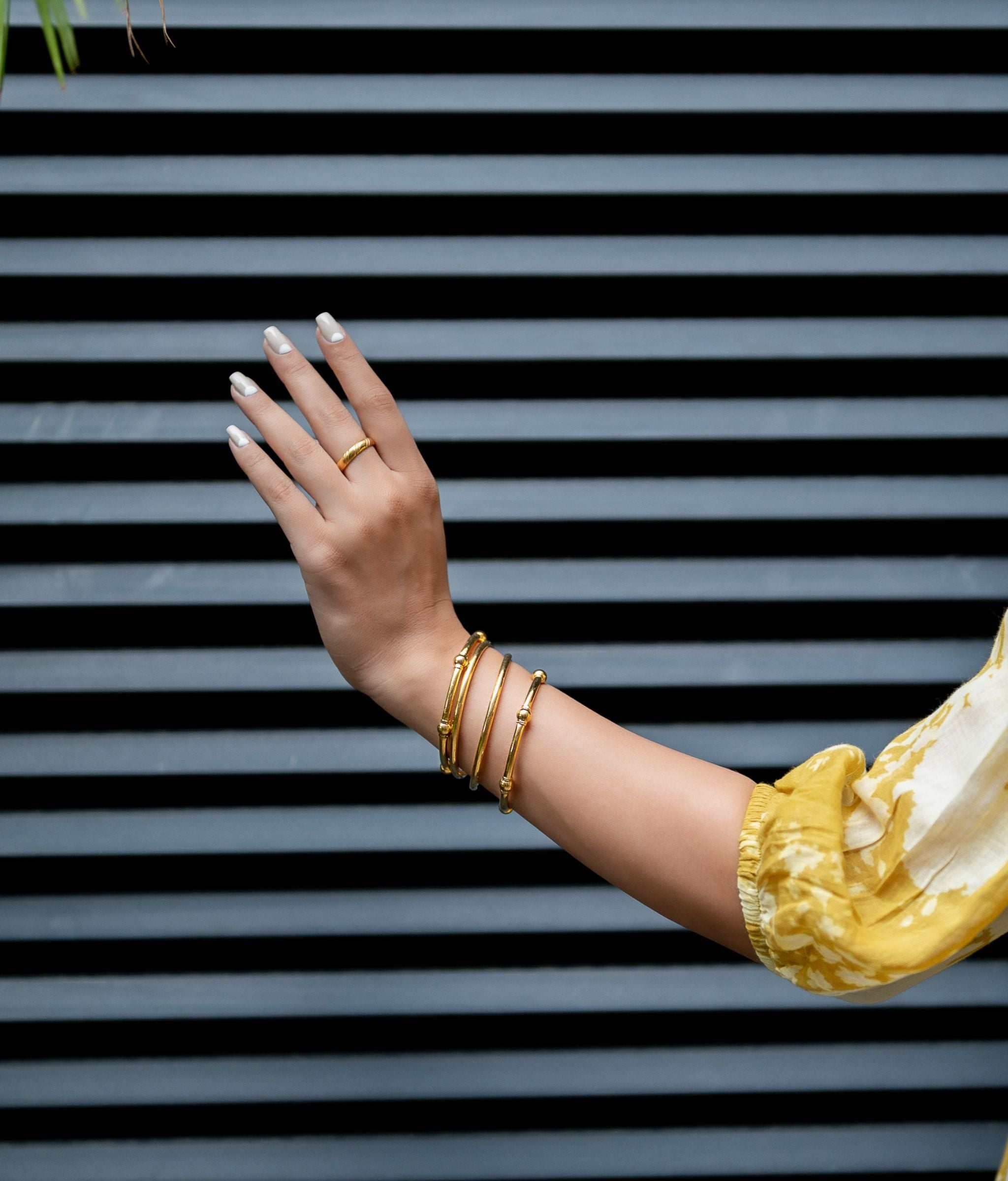 Ivy Plain 22k Gold Bangles