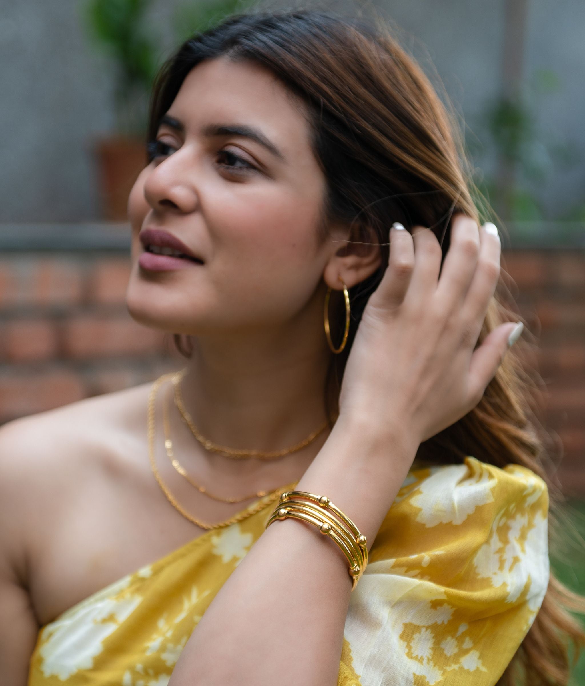 Ivy Plain 22k Gold Bangles