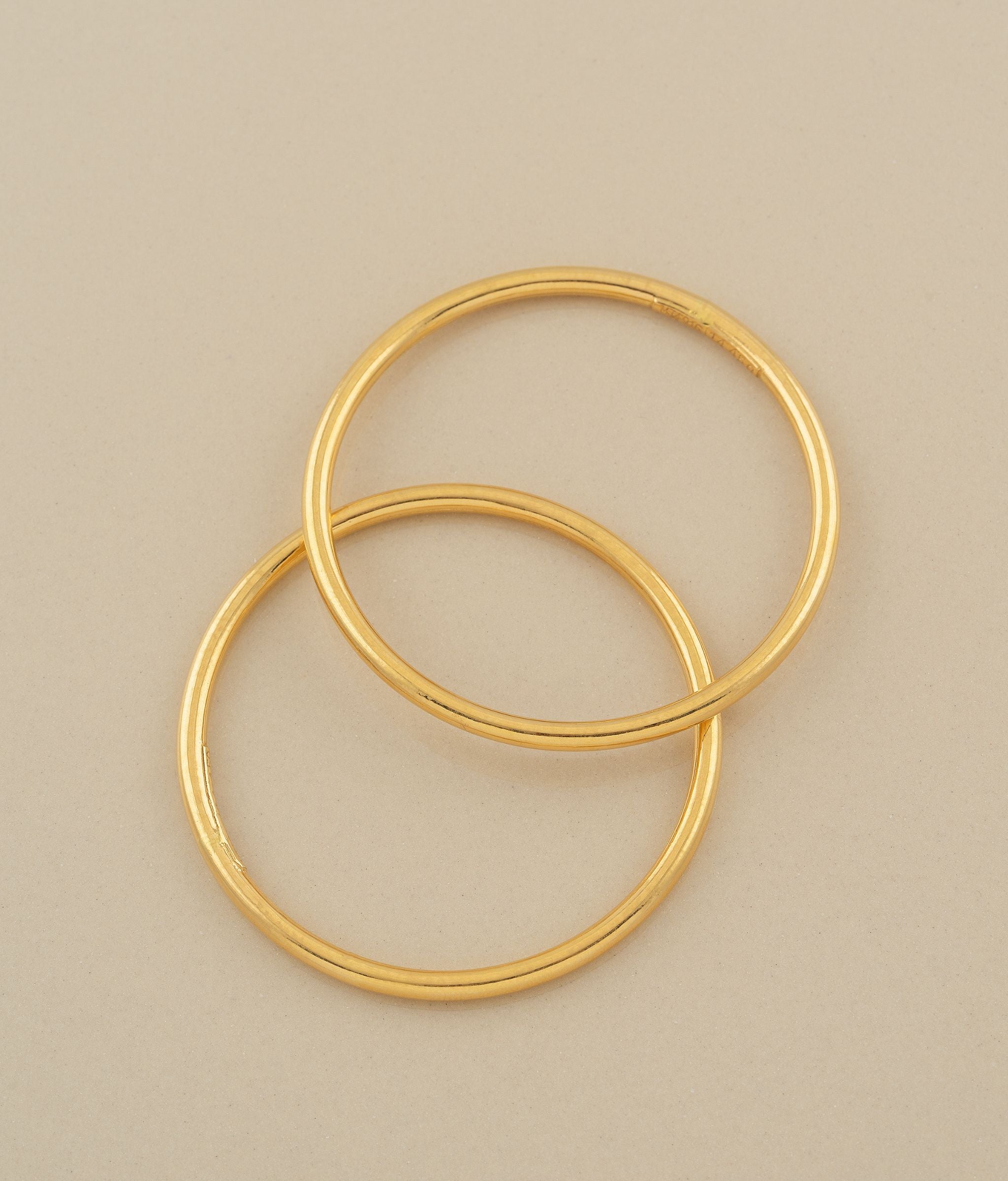 Ivy Plain 22k Gold Bangles