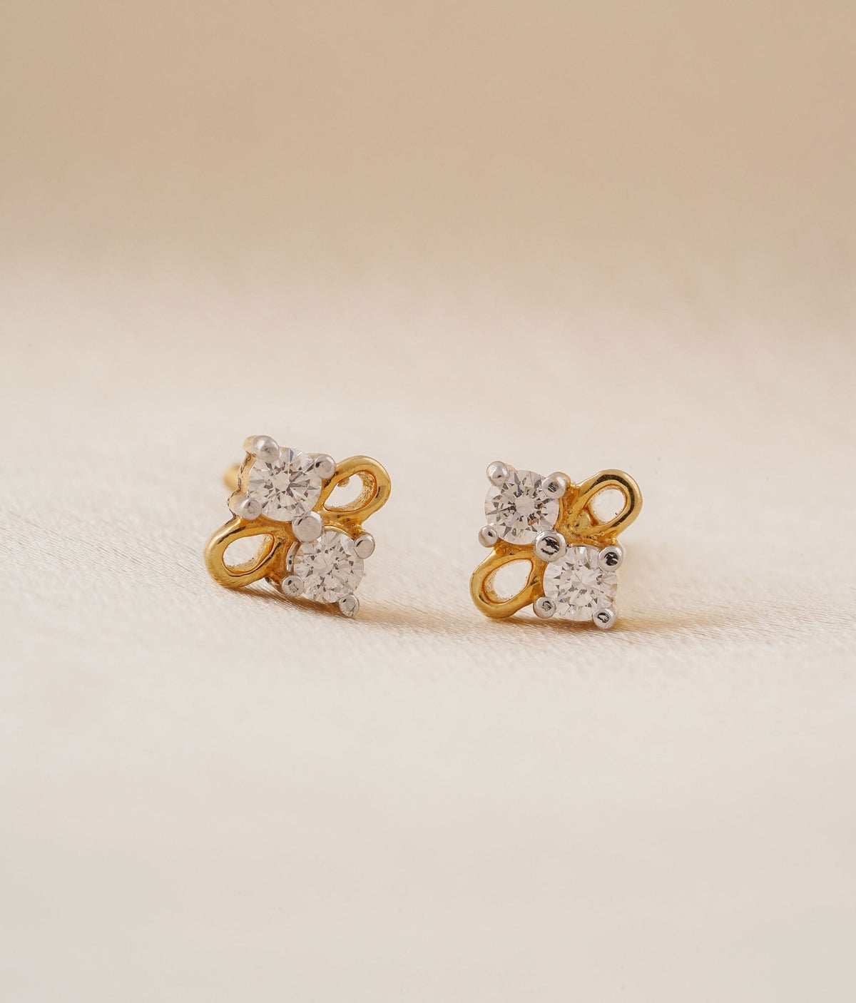 Meera Gold Diamond Earrings R Narayan Jewellers R Narayan