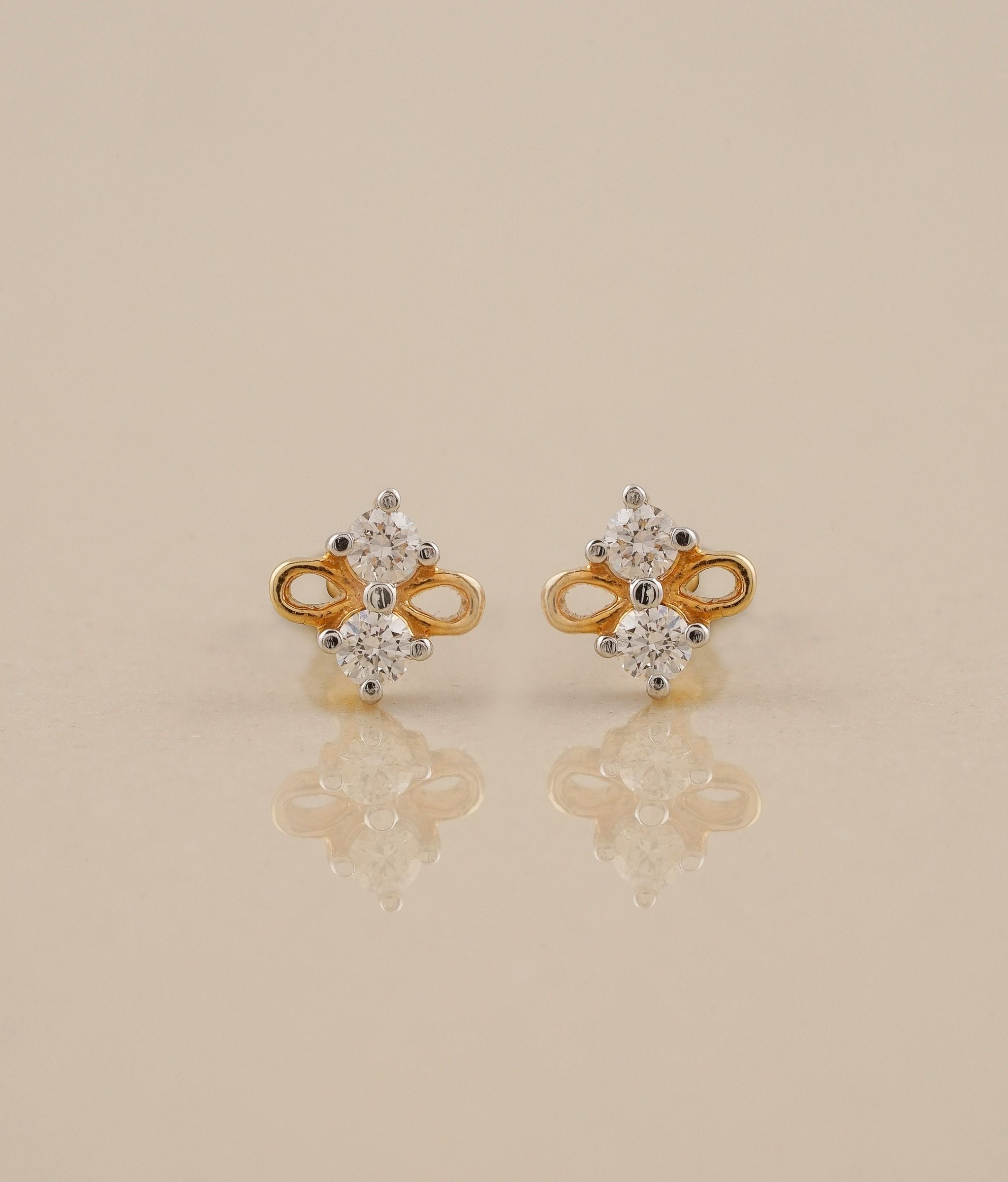 Meera Gold & Diamond Earrings