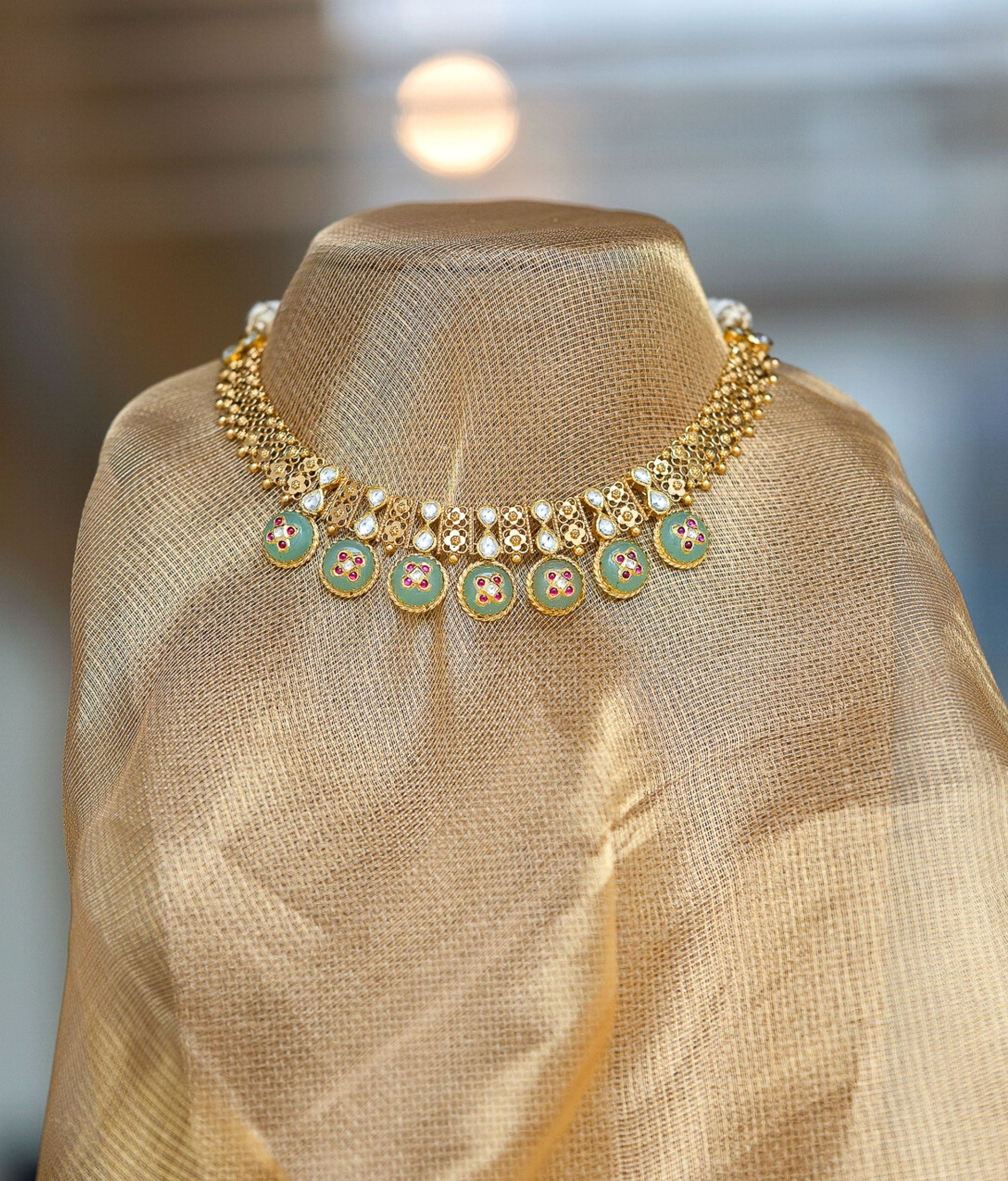 Padma 22K Gold Choker Set