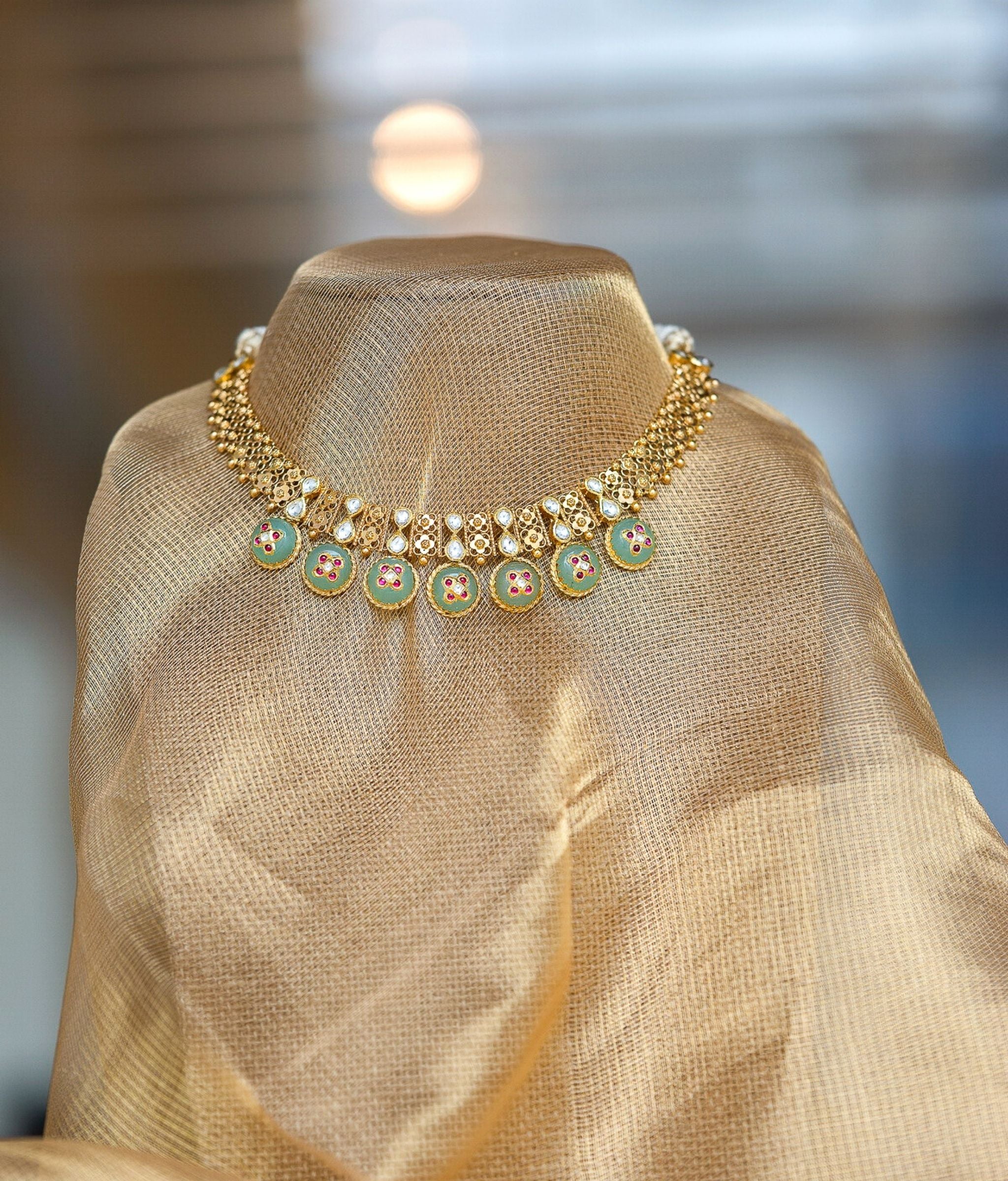 Padma 22K Gold Choker Set