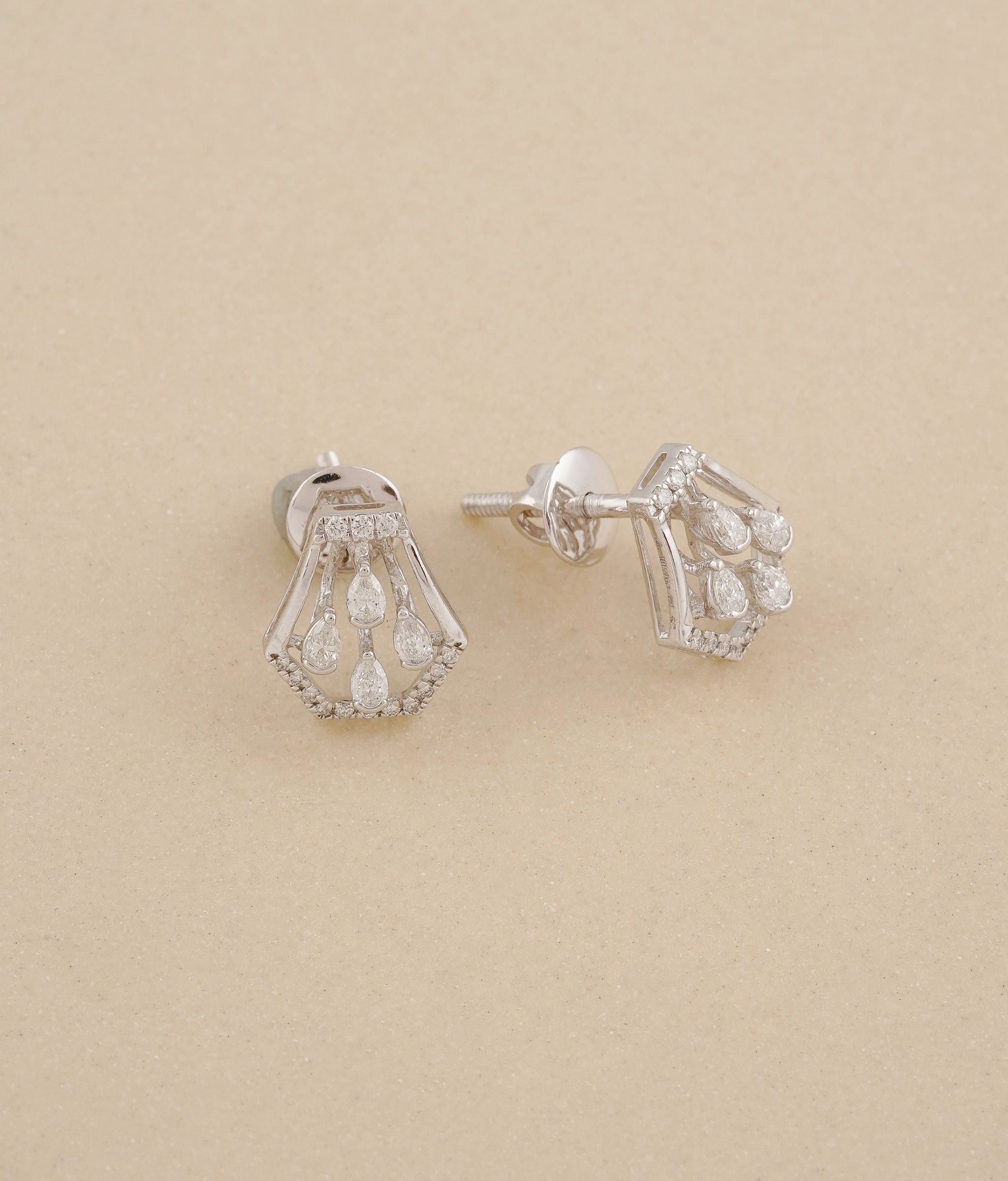 Pehal White Gold & Diamond Earrings