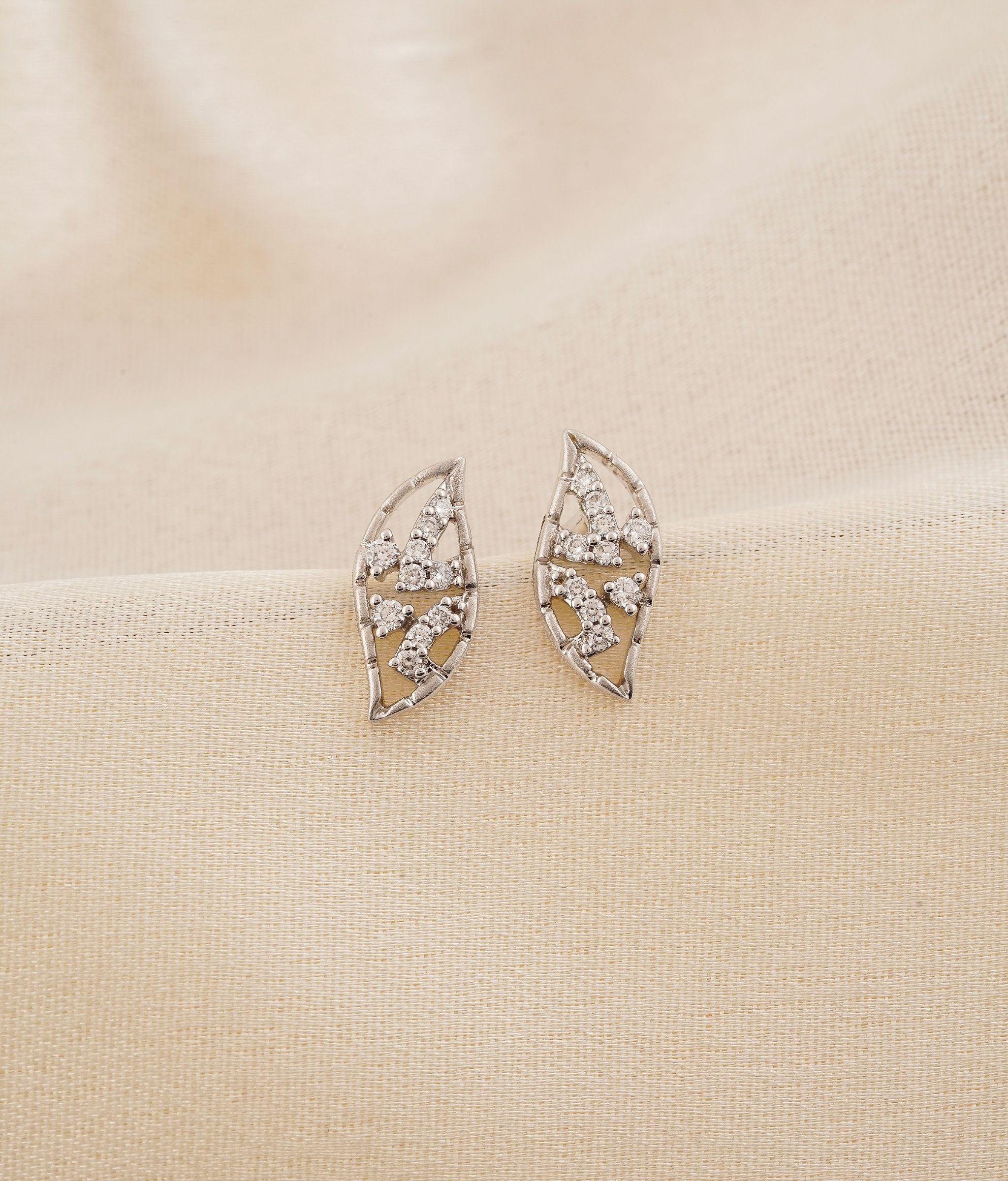 Petal Gold & Diamond Earrings