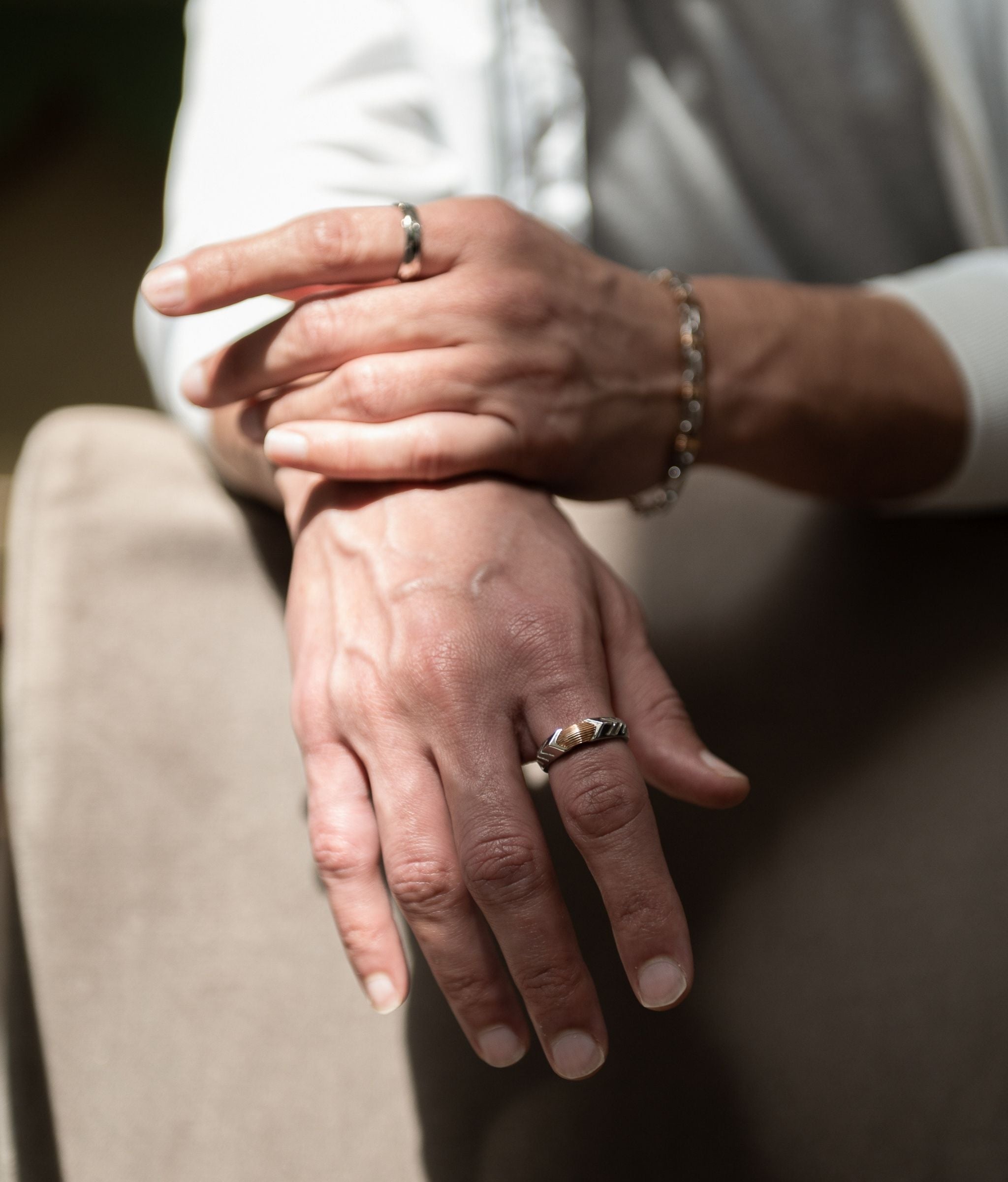 Art Deco Men's Gold & Platinum Ring