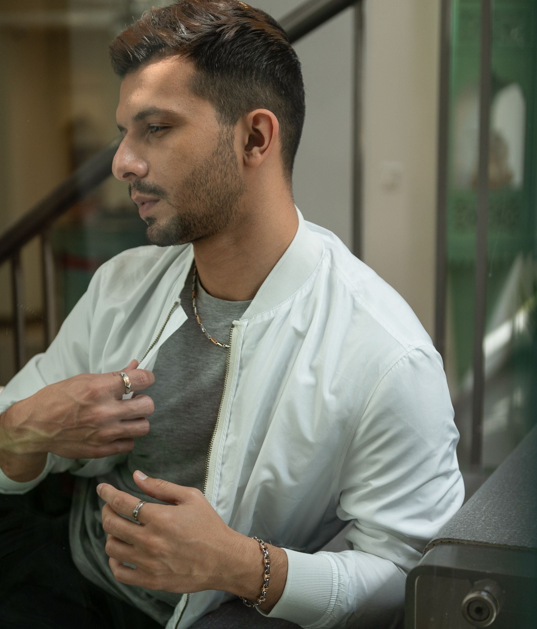 Art Deco Men's Gold & Platinum Ring