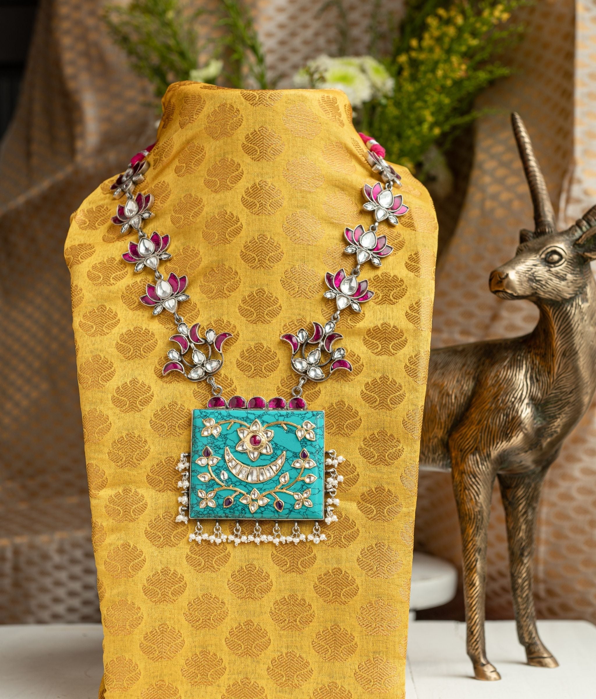 Mandira Silver Necklace Set