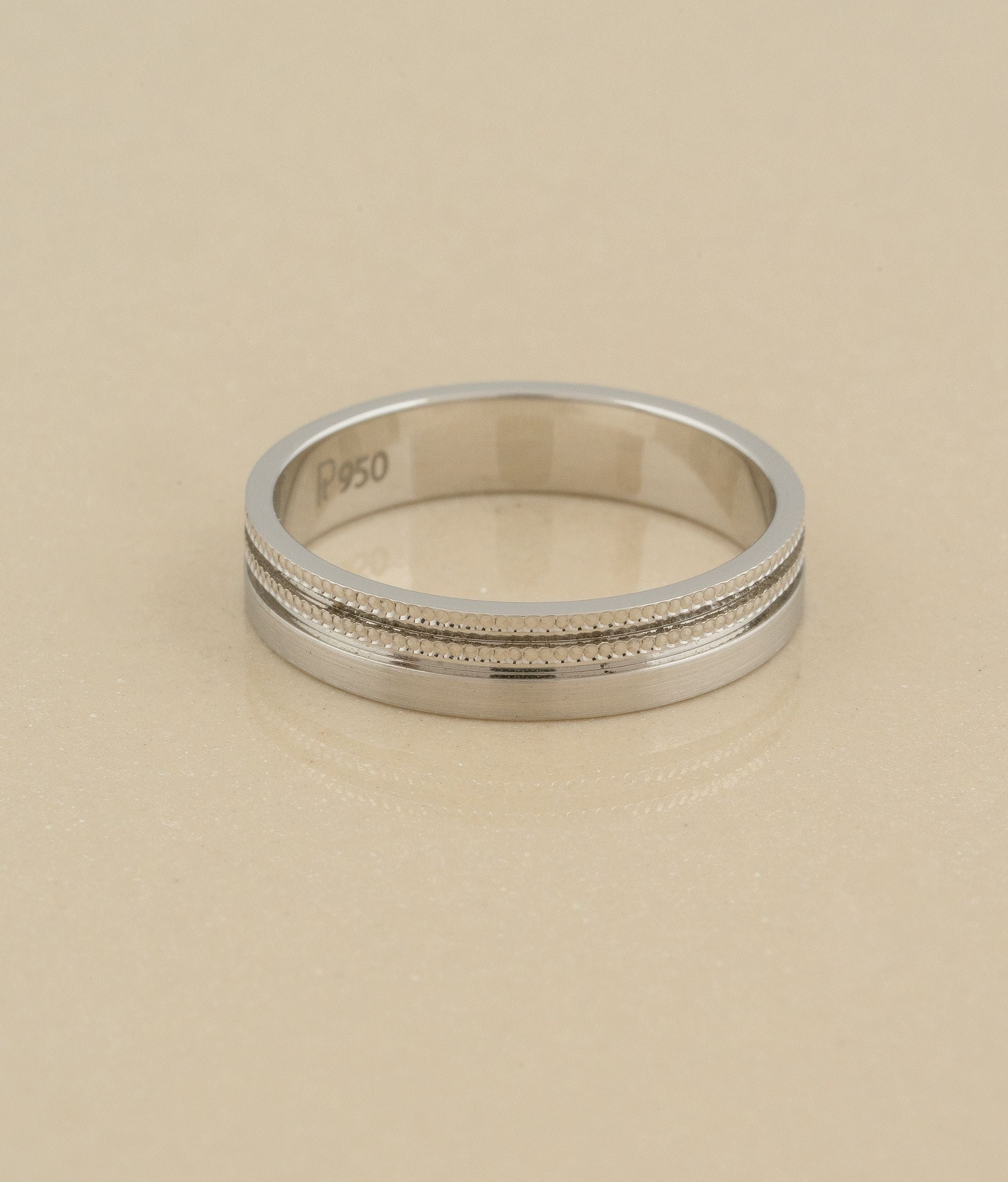 Classical Men's Platinum Ring