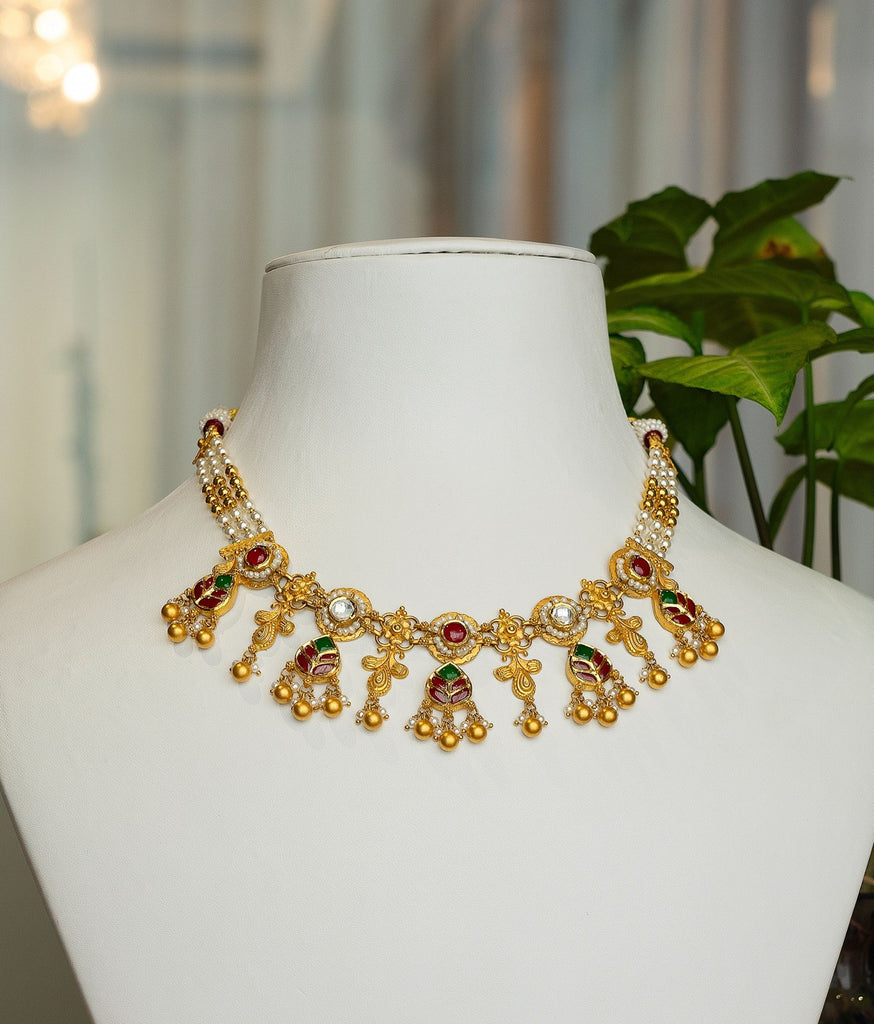 Anaya 22kt Gold Choker Set