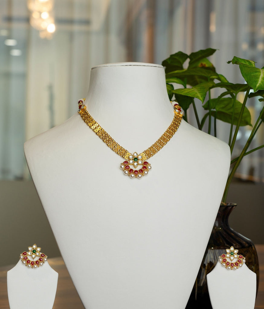 22kt gold sales choker set