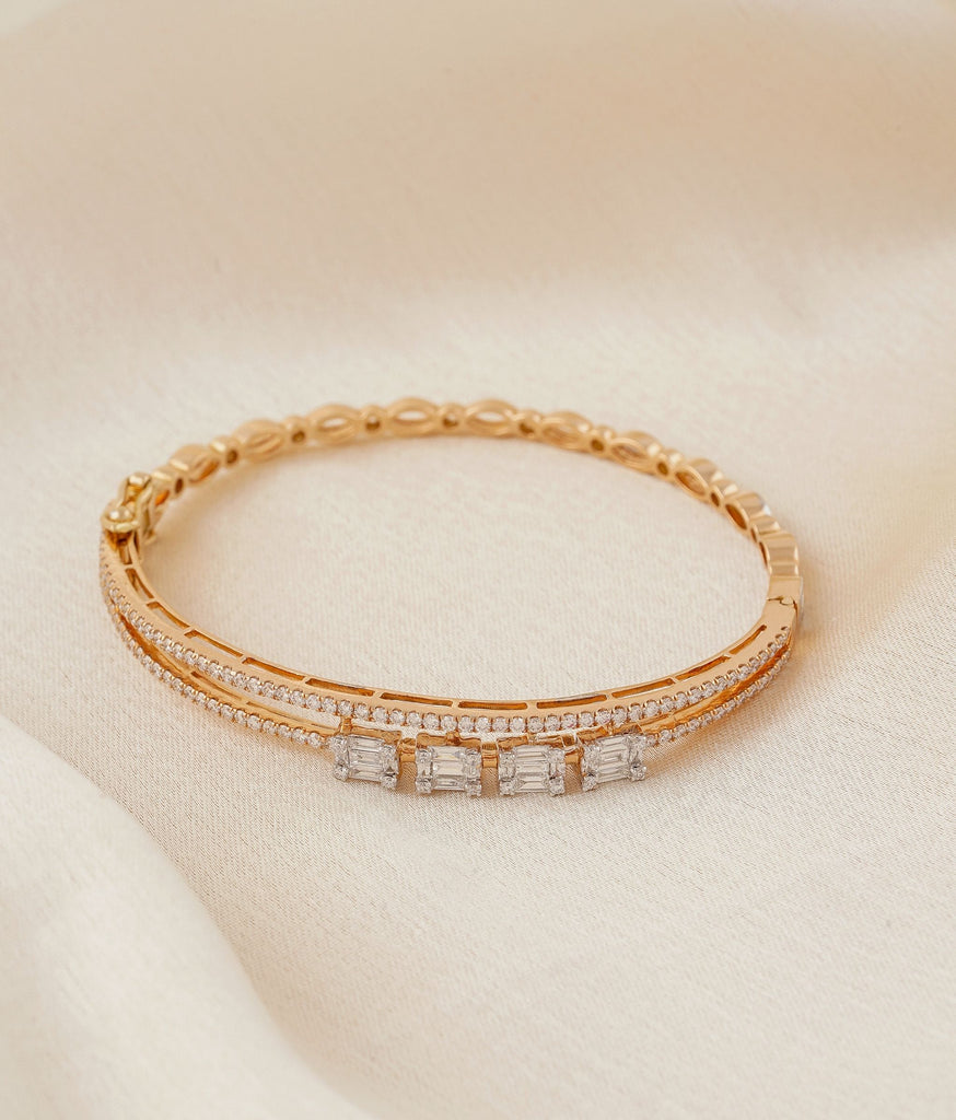 Buy thick diamond bracelet for functions in 14k & 18k gold – Radiant Bay