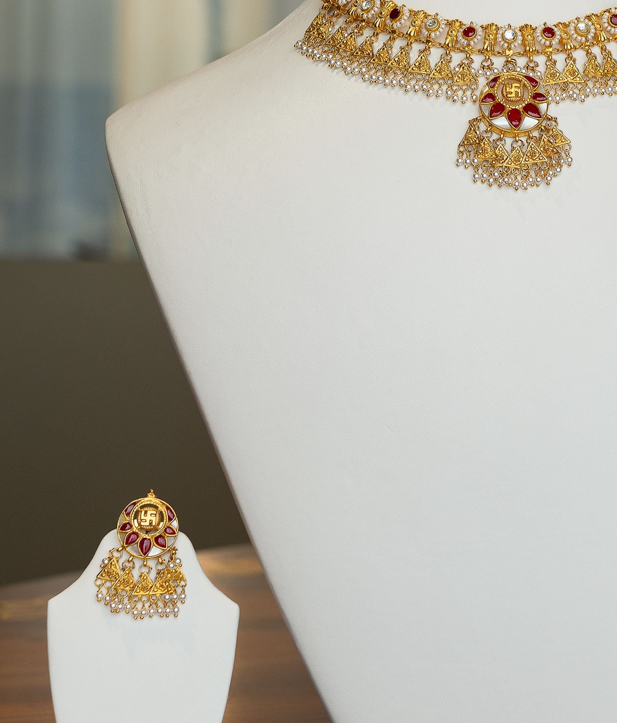 Malabar 22kt Gold Choker Set R Narayan Jewellers