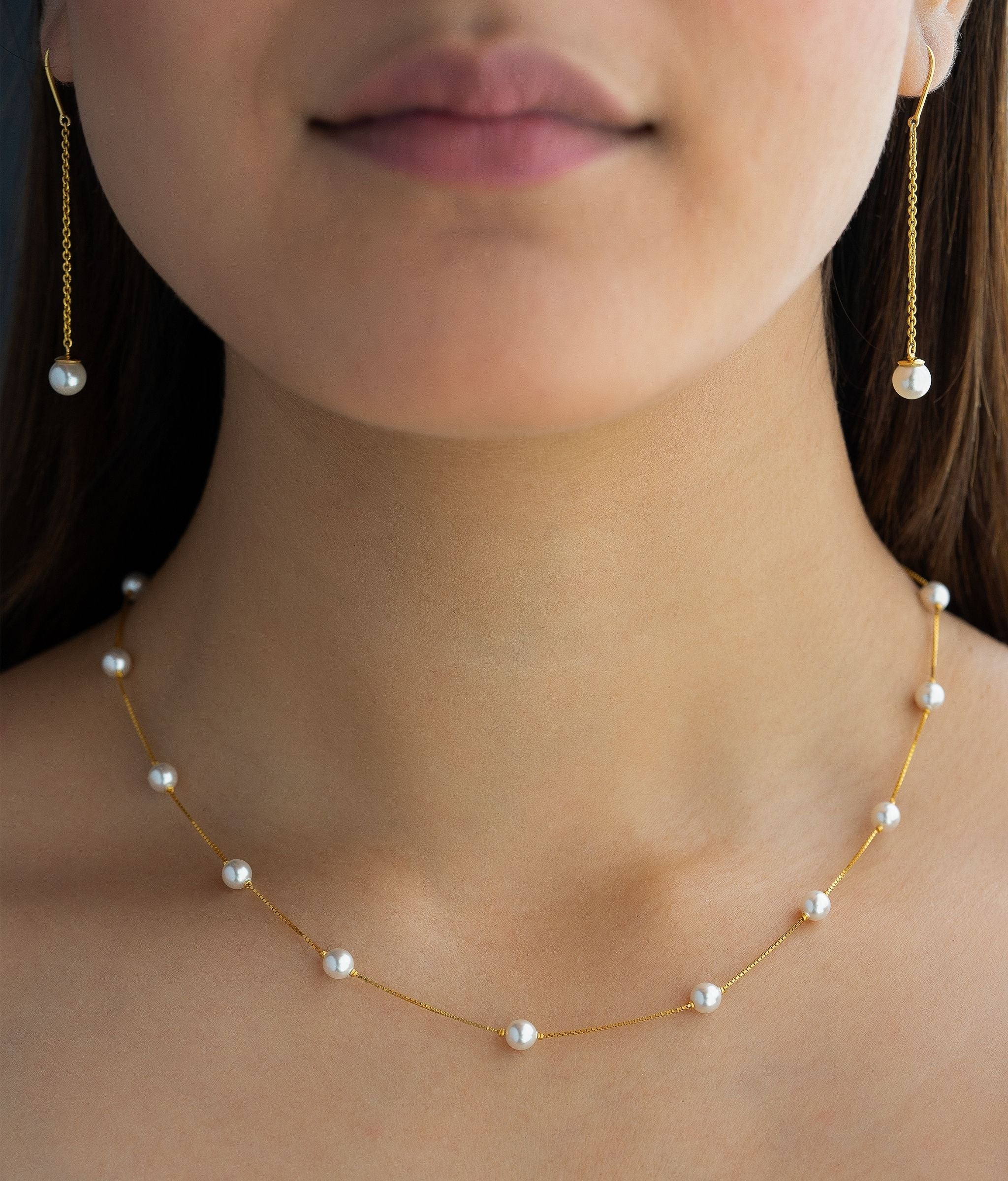 Oceana 22k Gold Pearl Chain