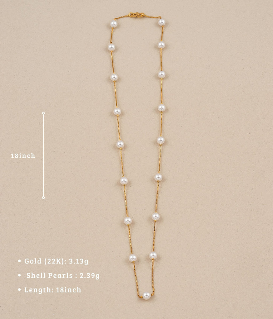 Oceana 22k Gold Pearl Chain