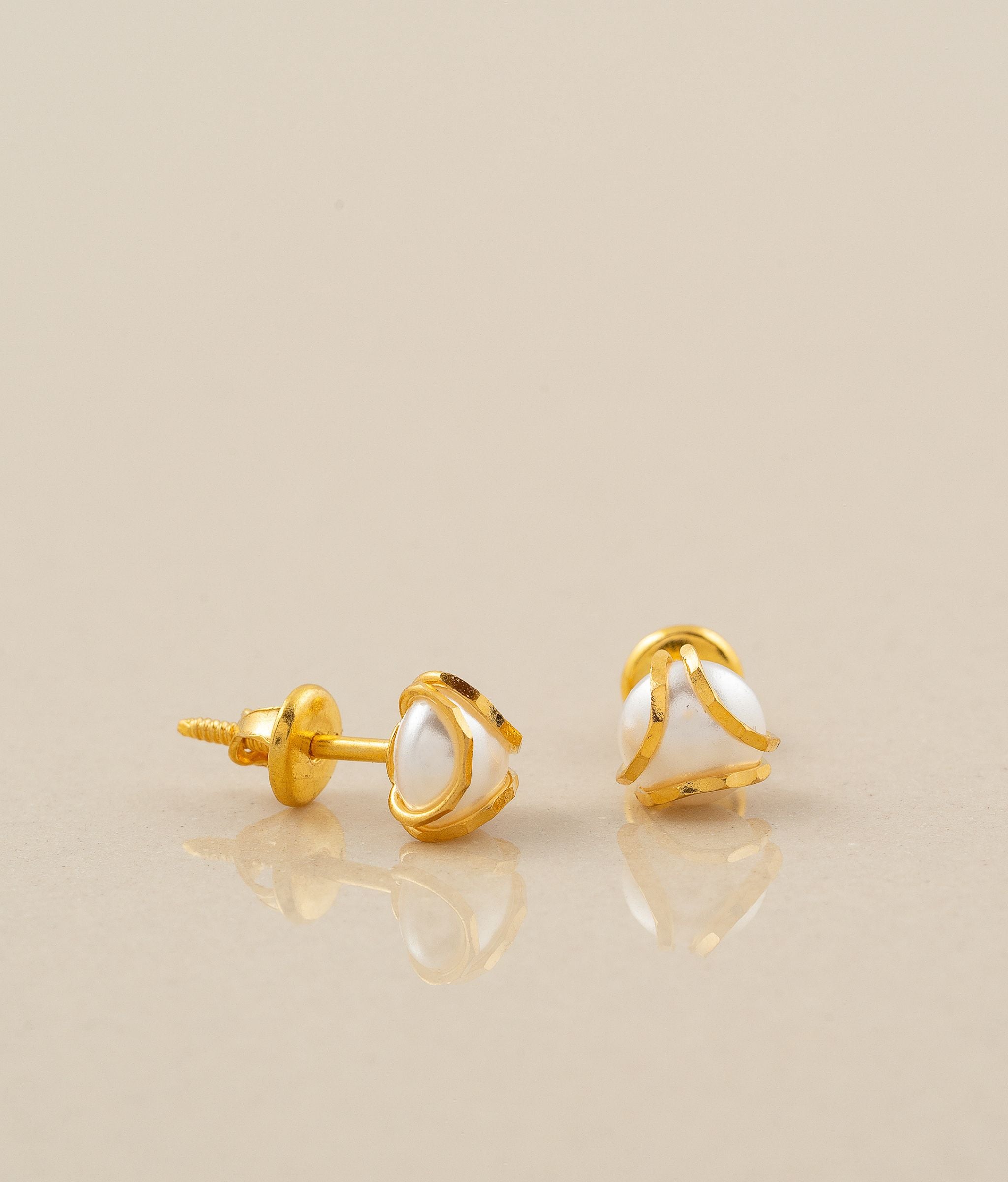 Oyster Pearl Stud Earrings