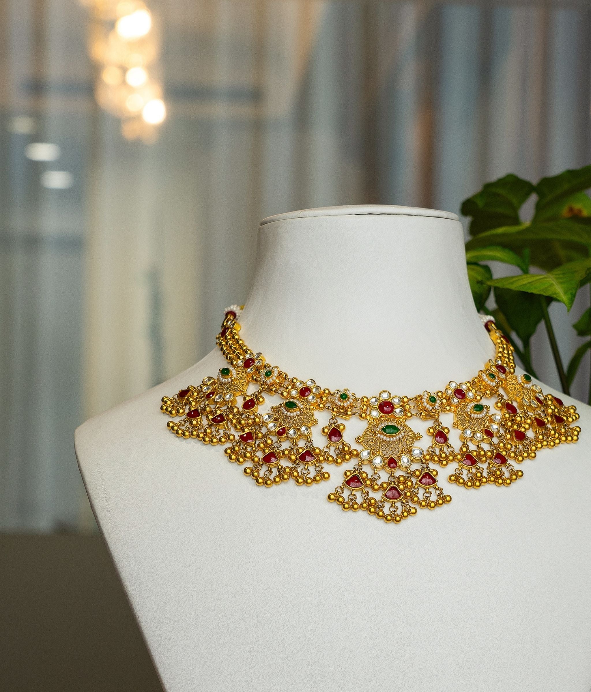 Rachna 22kt Gold Choker Set