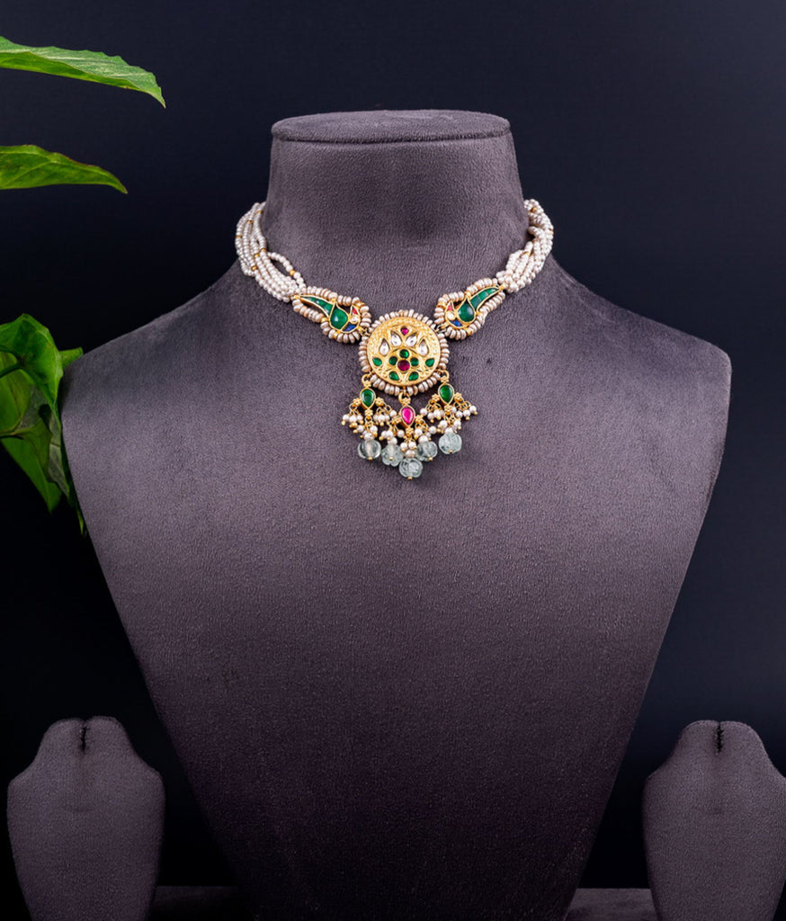 Simple Pearl Necklace 925 silver – SUMARA