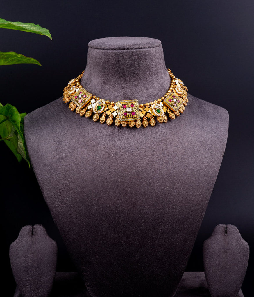 Suvarna 925 Silver Choker Necklace