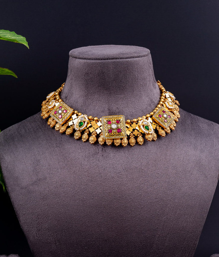 Suvarna 925 Silver Choker Necklace