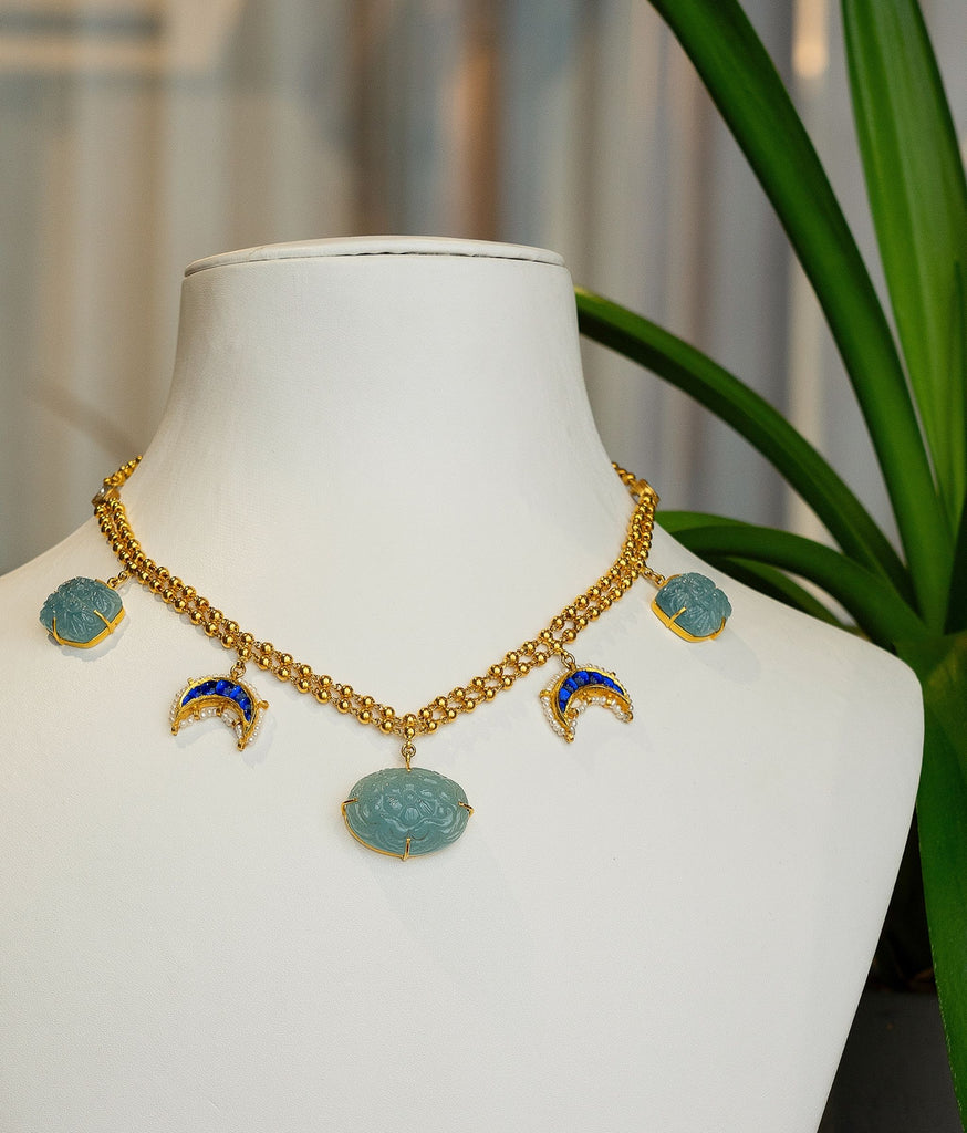 Virika 22kt Gold Choker Set