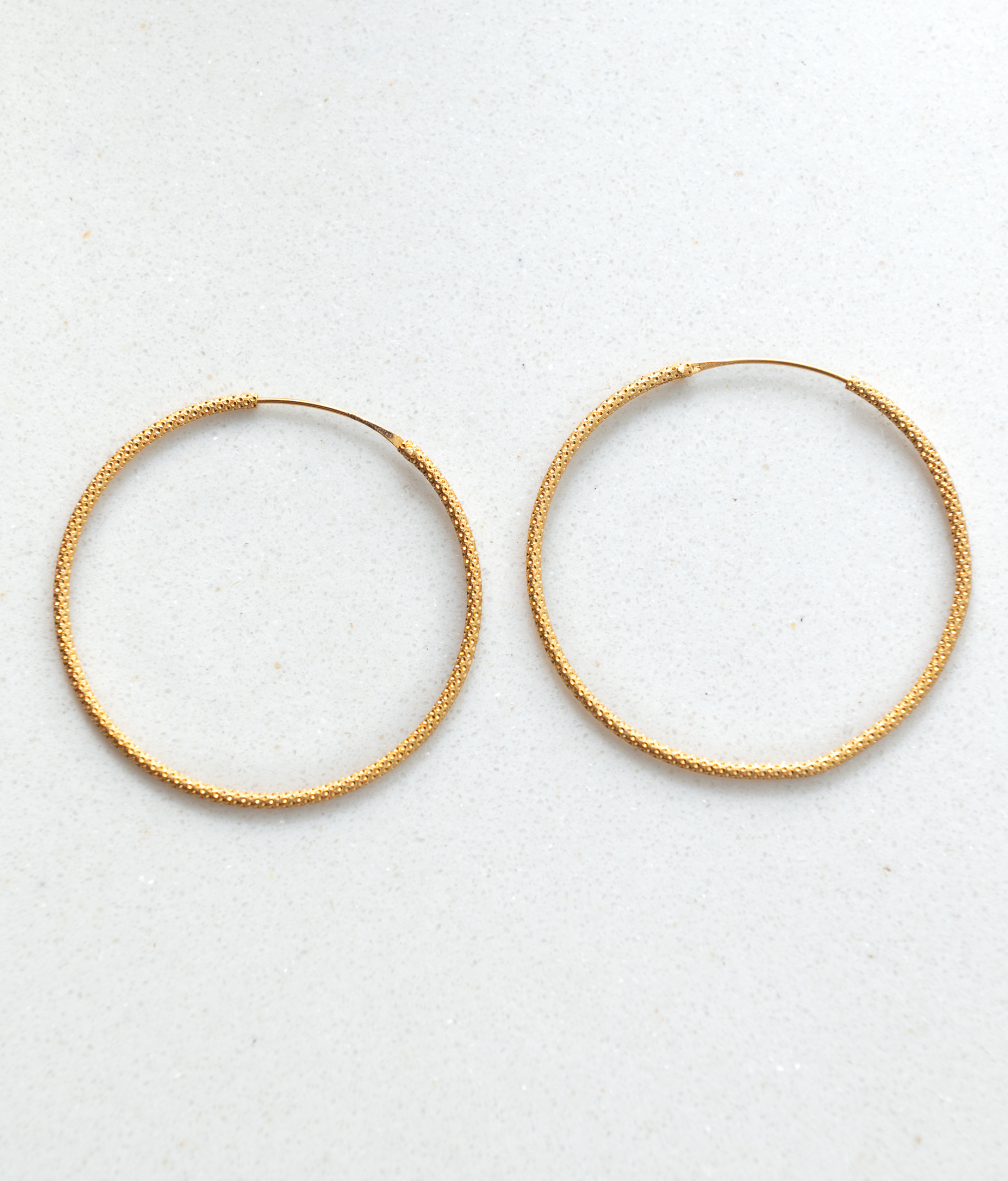Zehn 22kt Gold Hoop Earrings