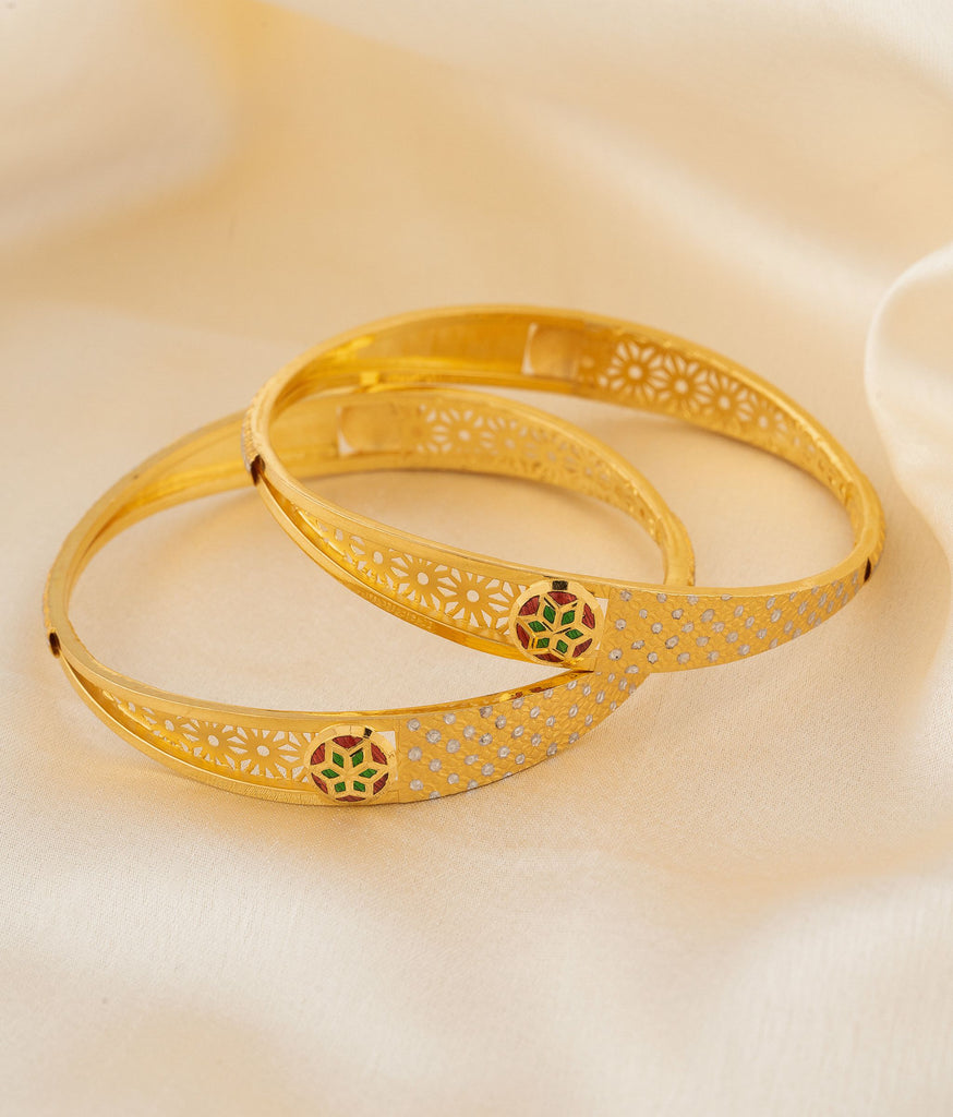 Aaliya Gold Bangles Set Of 2