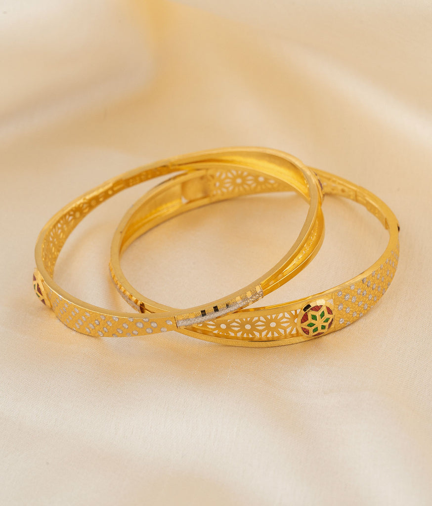 Aaliya Gold Bangles Set Of 2