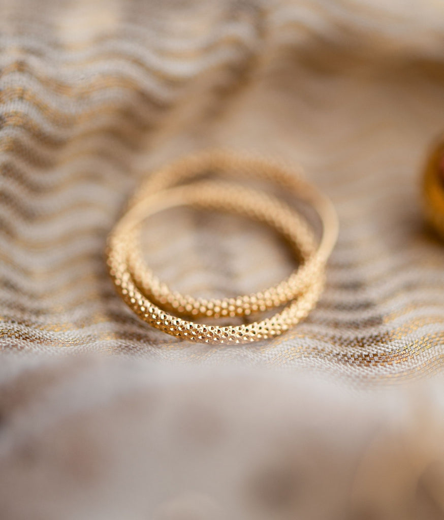 Adhya 22kt Gold Hoop Earrings