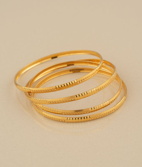Amaana Gold Bangles Set Of 4 R Narayan Jewellers R Narayan Jewellers