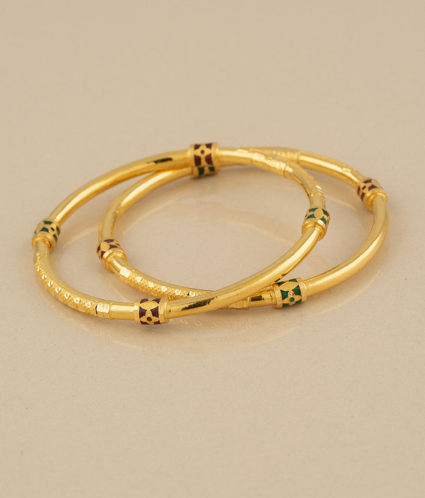 Ameet 22k Gold Bangels - Set Of 2