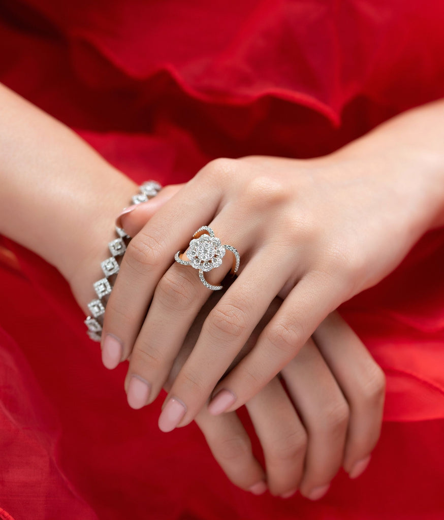 Anne Diamond Cocktail Ring