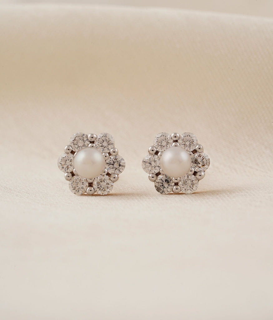Audrey Gold & Diamond Earrings