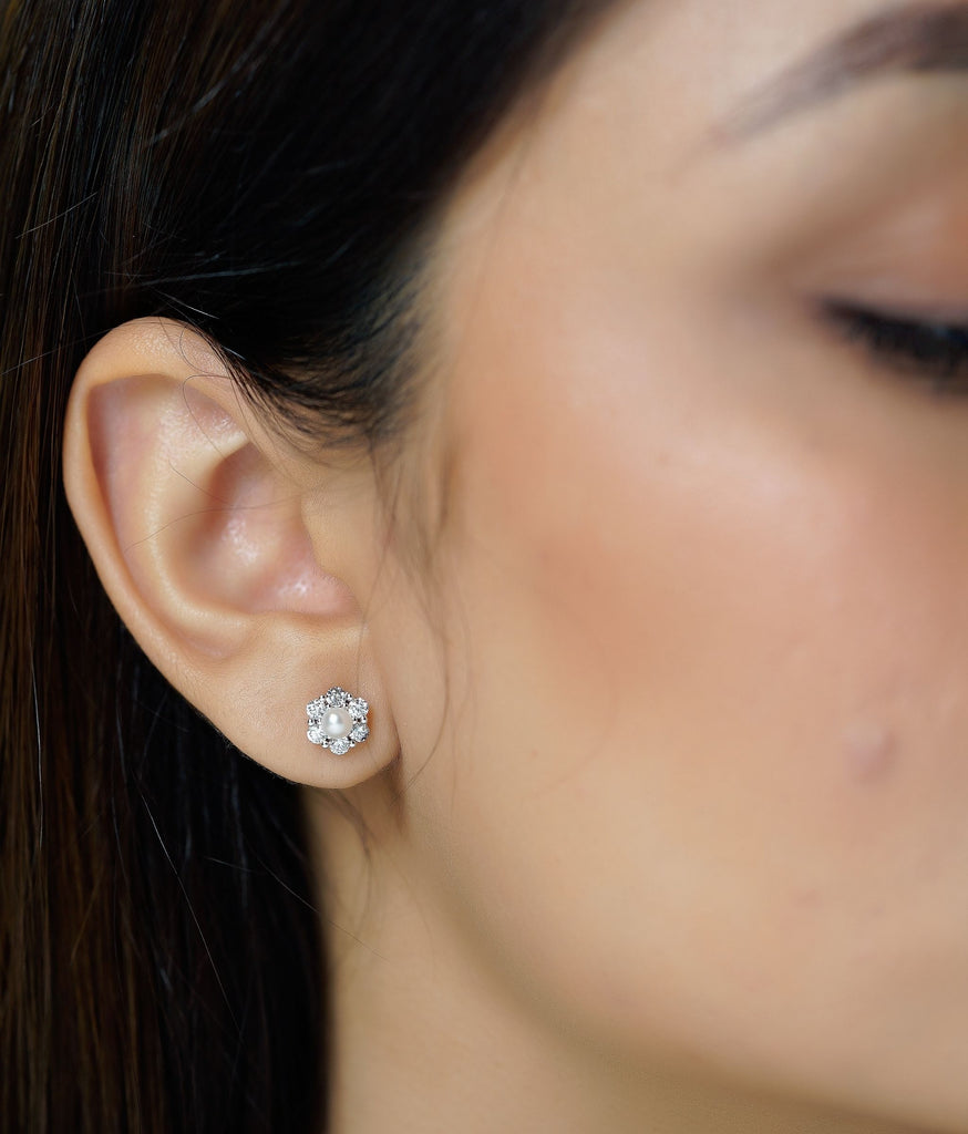 Audrey Gold & Diamond Earrings