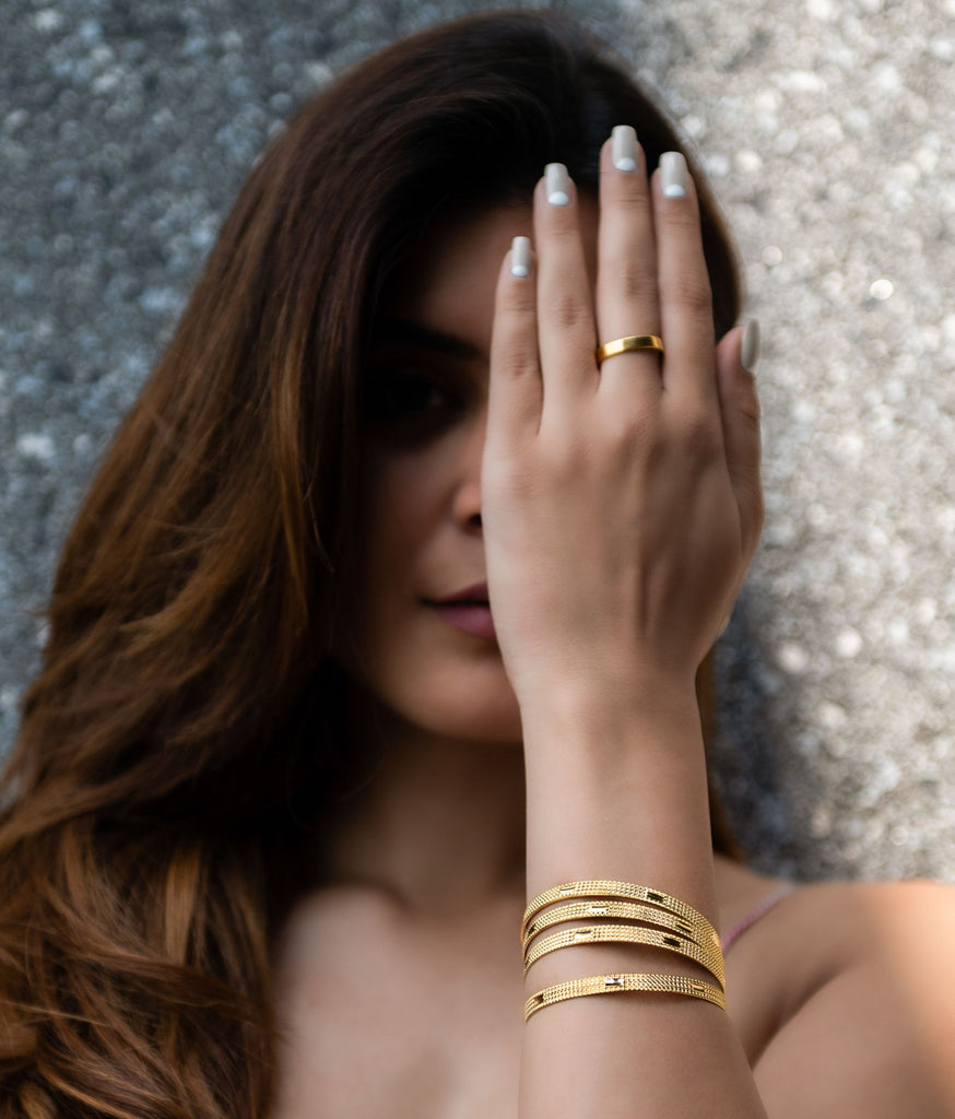 Austin Unisex Gold Ring