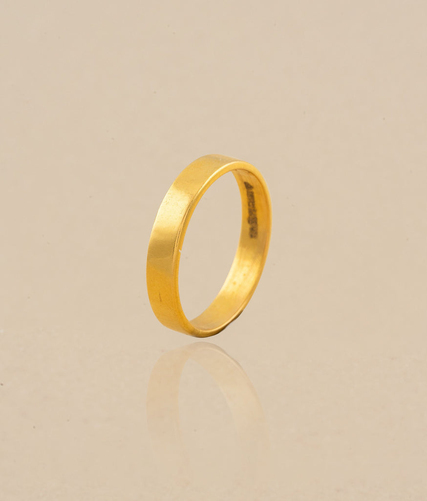 Austin Unisex Gold Ring