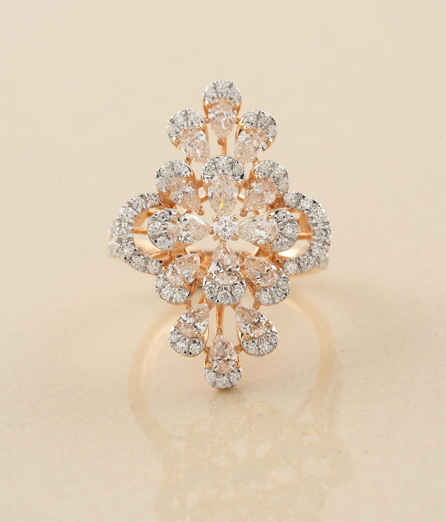 Celeste Gold & Diamond Cocktail Ring