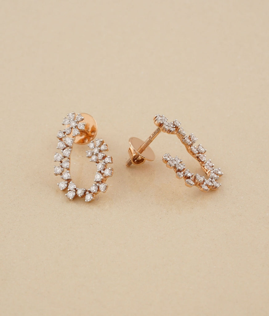 Circa Gold & Diamond Earrings