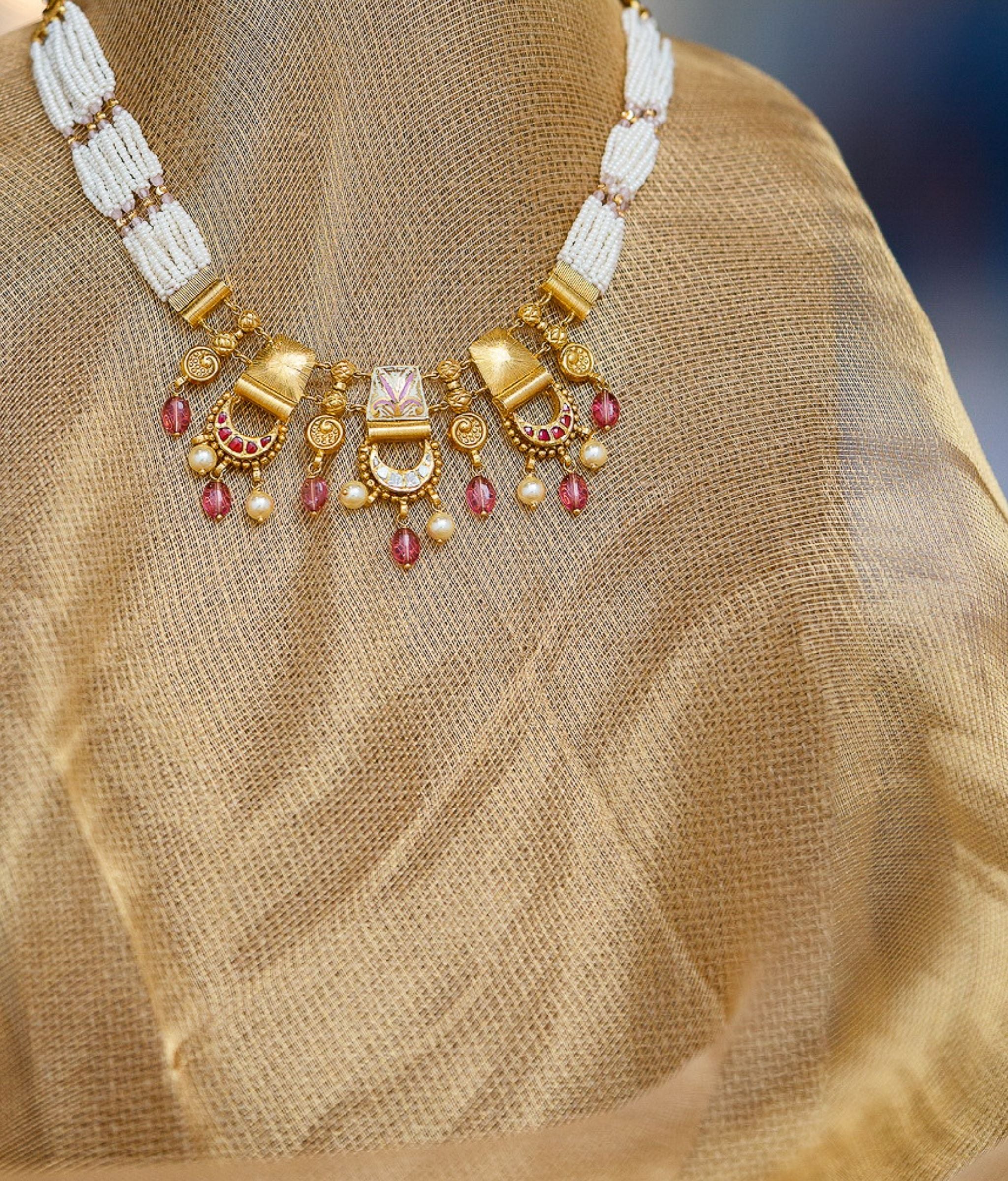 Damini 22K Gold Necklace Set