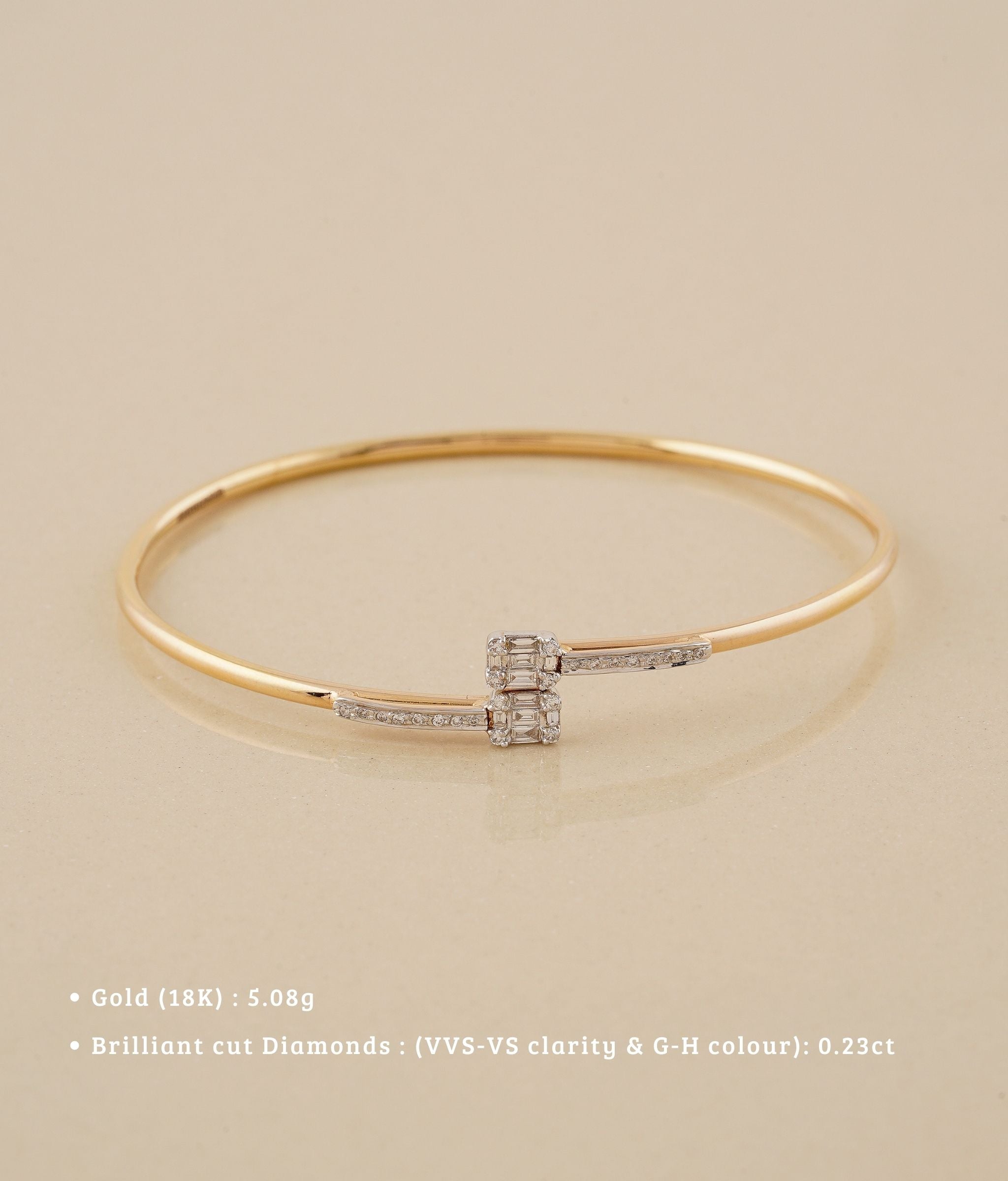 Dhoop 18K Gold Diamond Bracelet