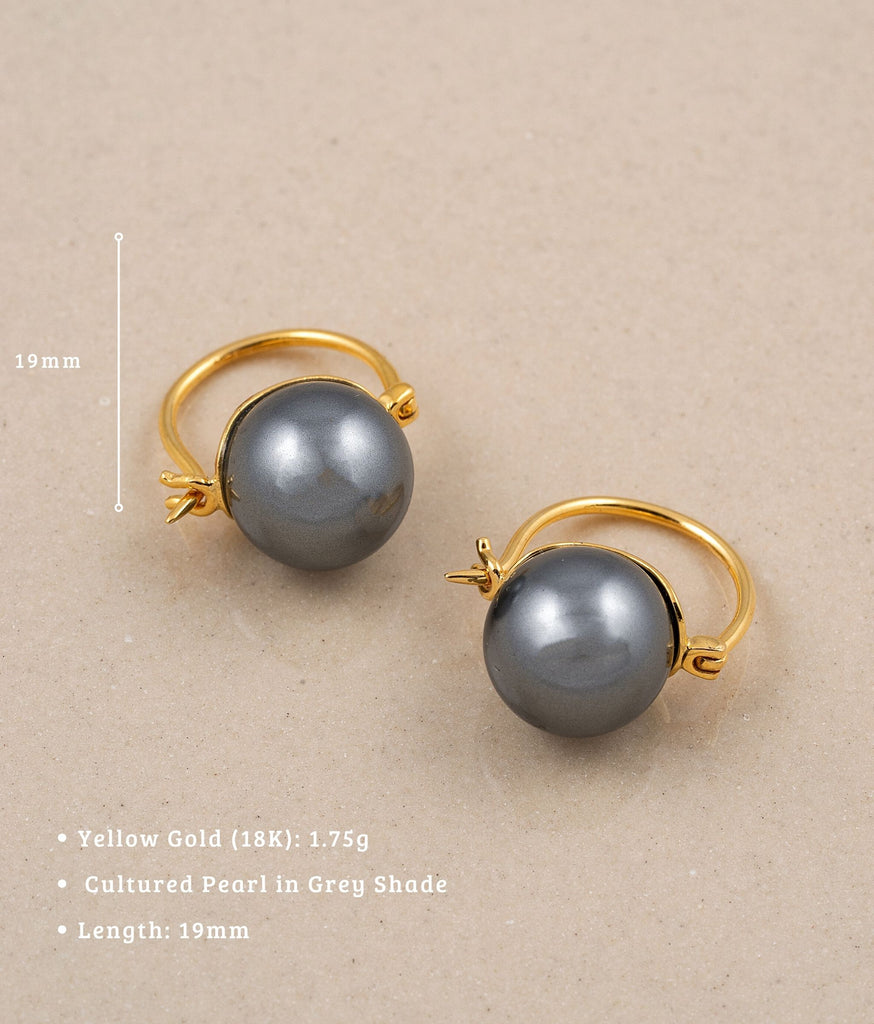Earl Grey Pearl Earrings
