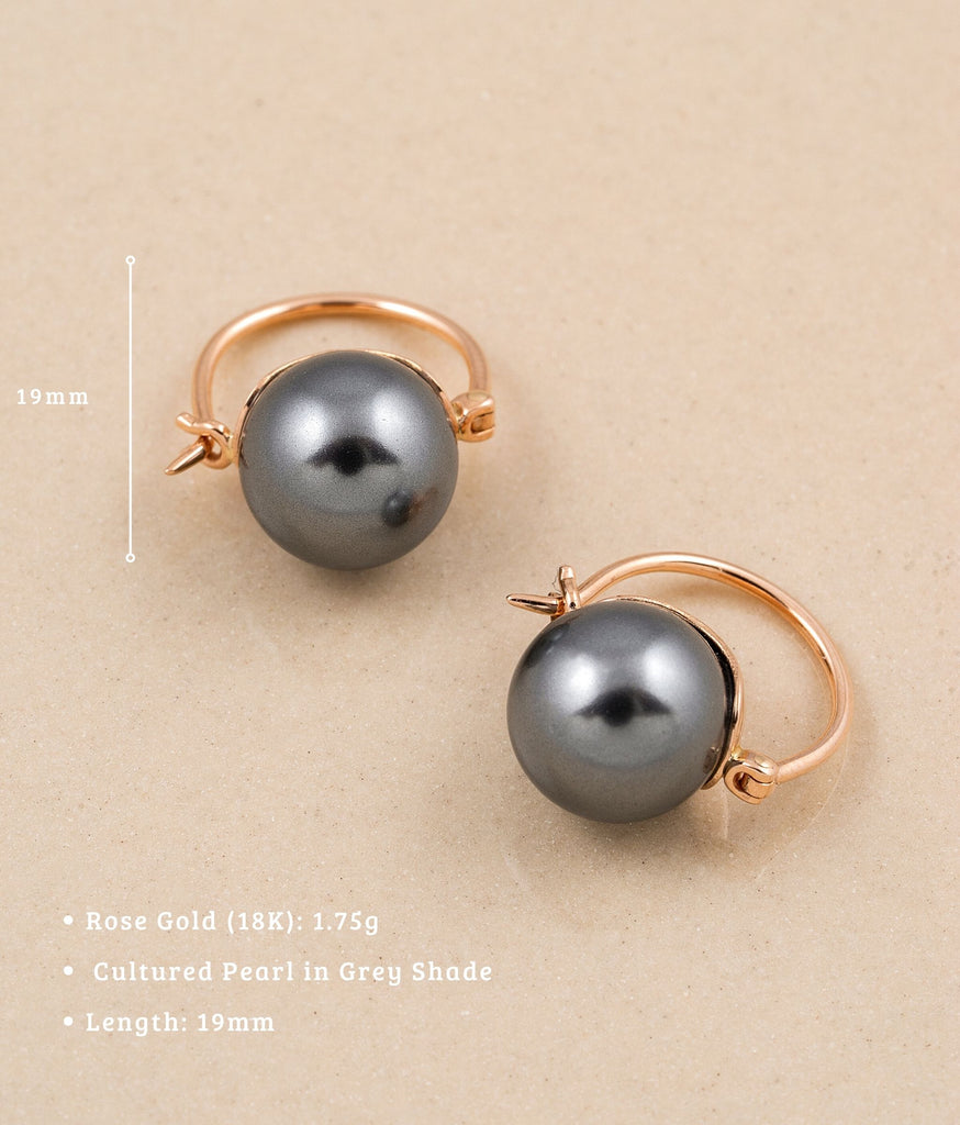 Earl Grey Pearl Earrings
